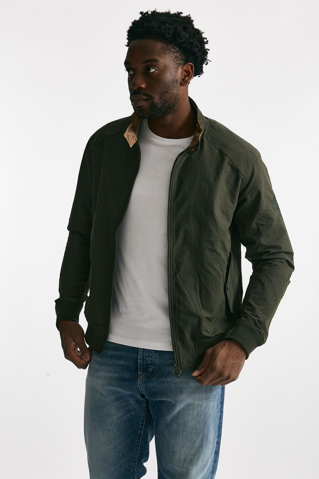 Bomber HARRINGTON RECTIFIER in cotone verde
