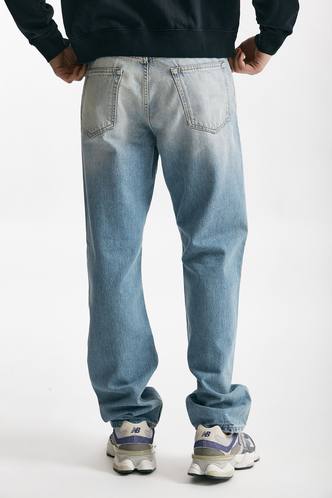 Jeans in cotone fermo Lavaggio chiaro