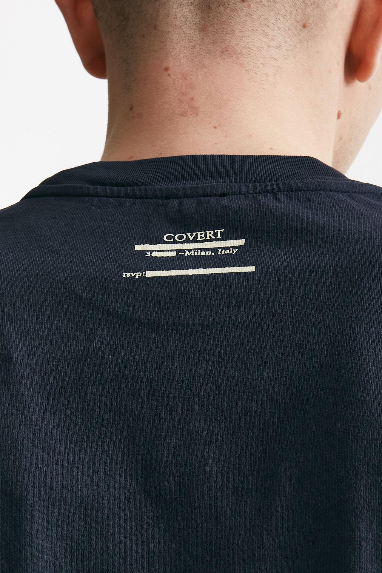T-shirt in cotone blu