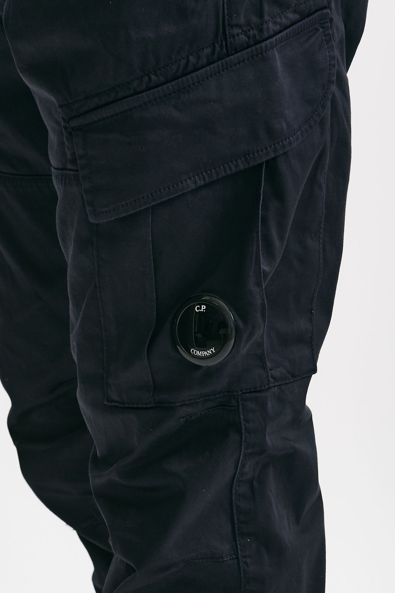 Pantalone STRETCH SATEEN CARGO PANTS blu notte