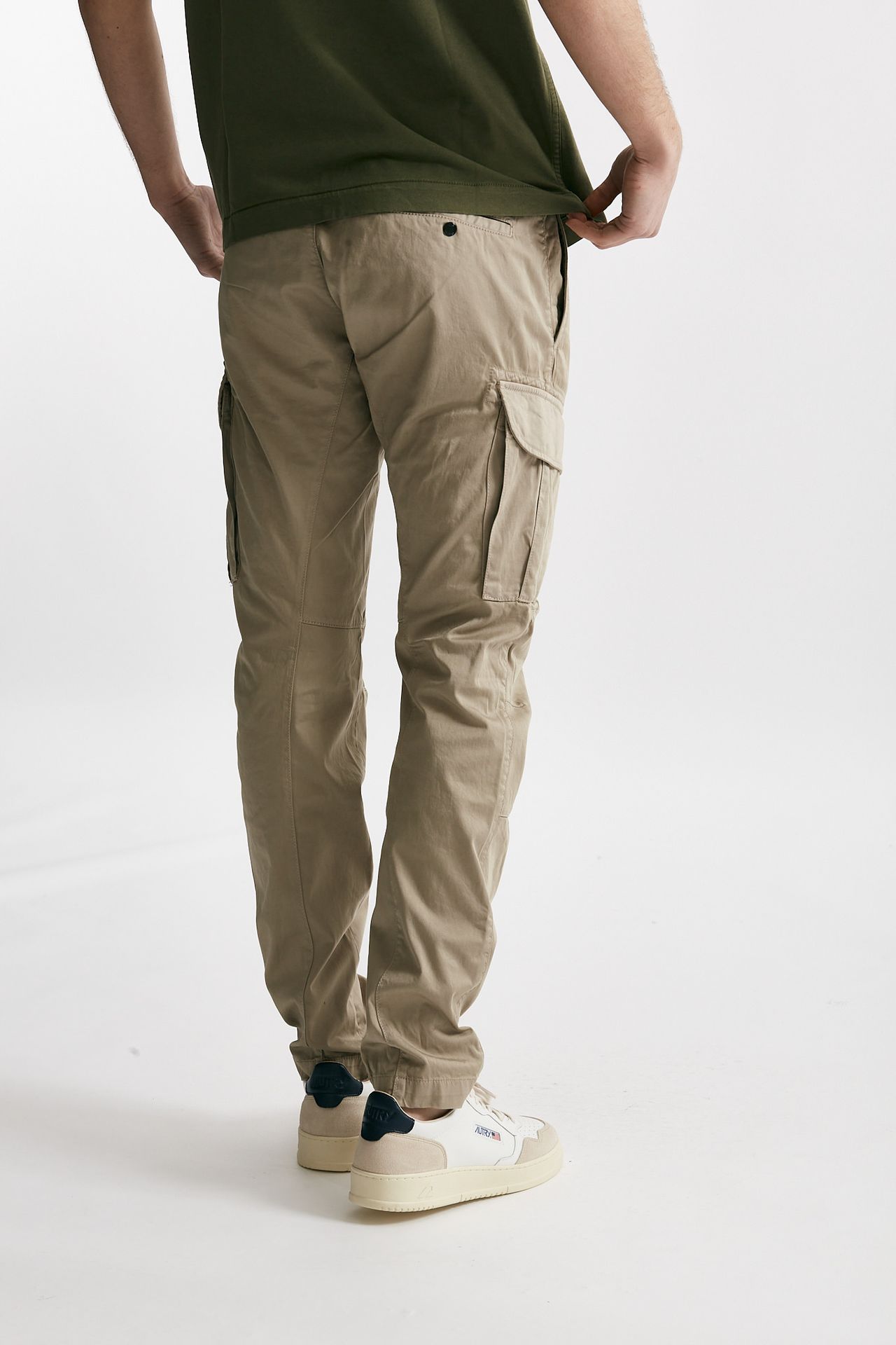 Pantalone cargo STRETCH SATEEN UTILITY CARGO beige