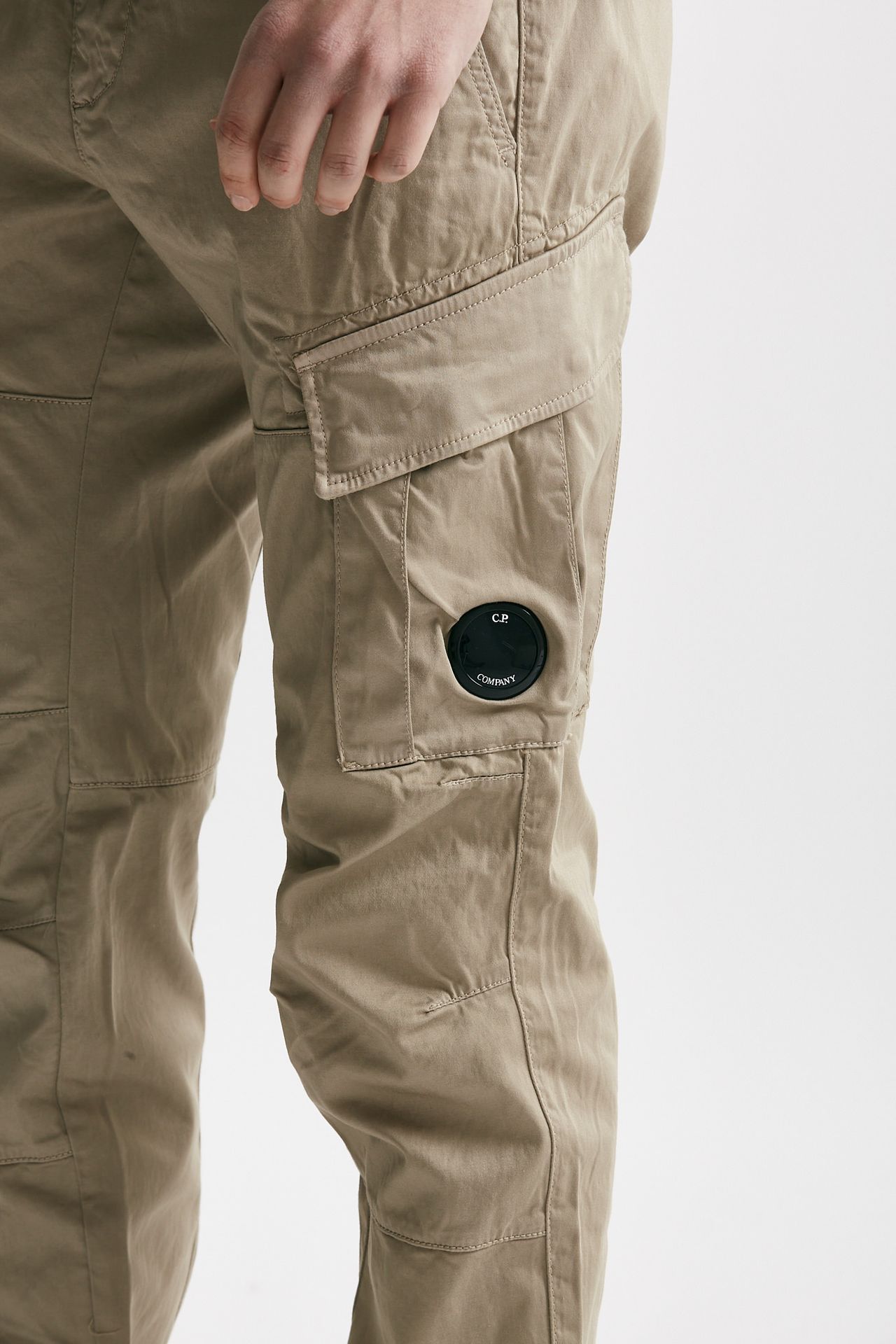 Pantalone cargo STRETCH SATEEN UTILITY CARGO beige