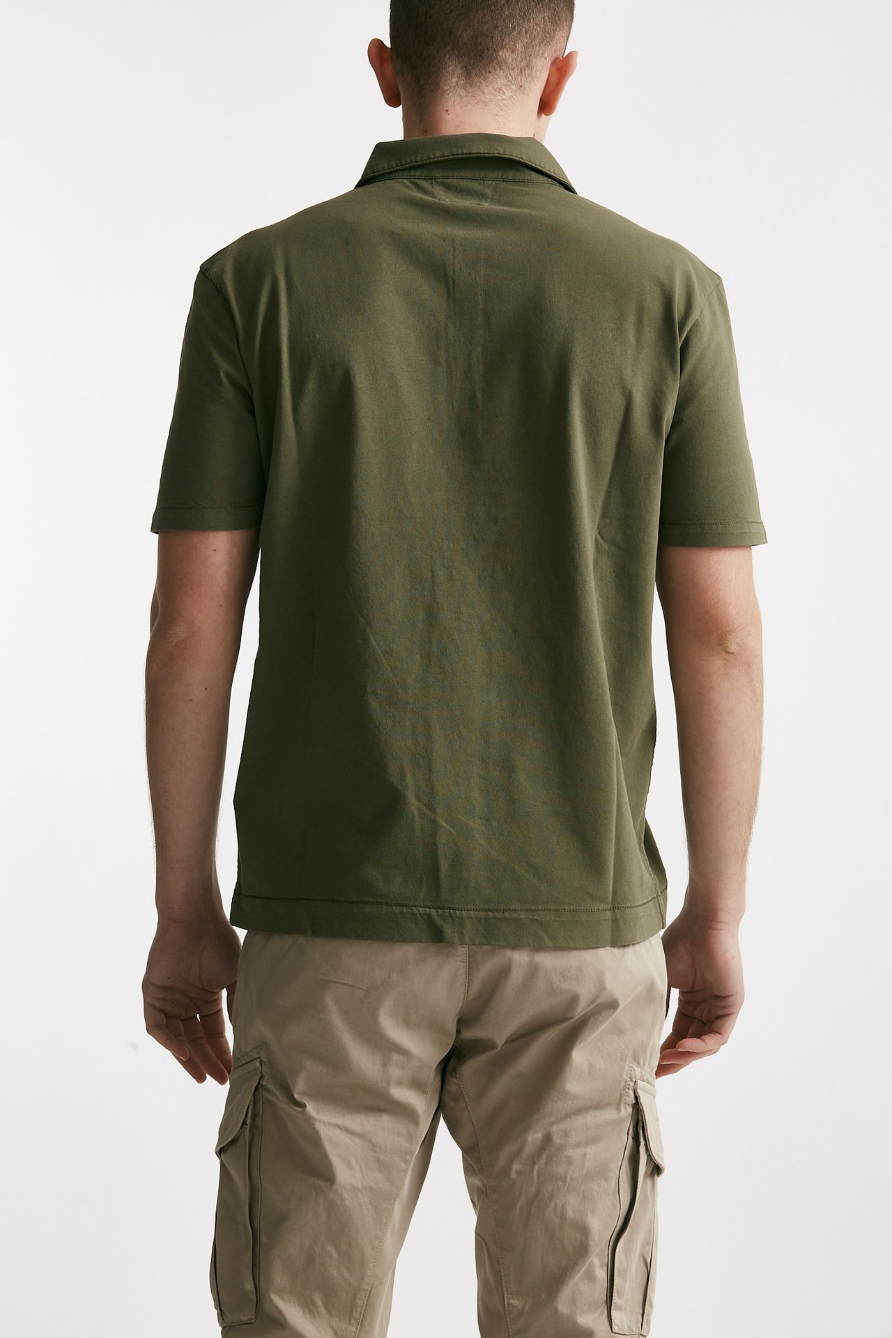 Polo in cotone LOGO POLO verde