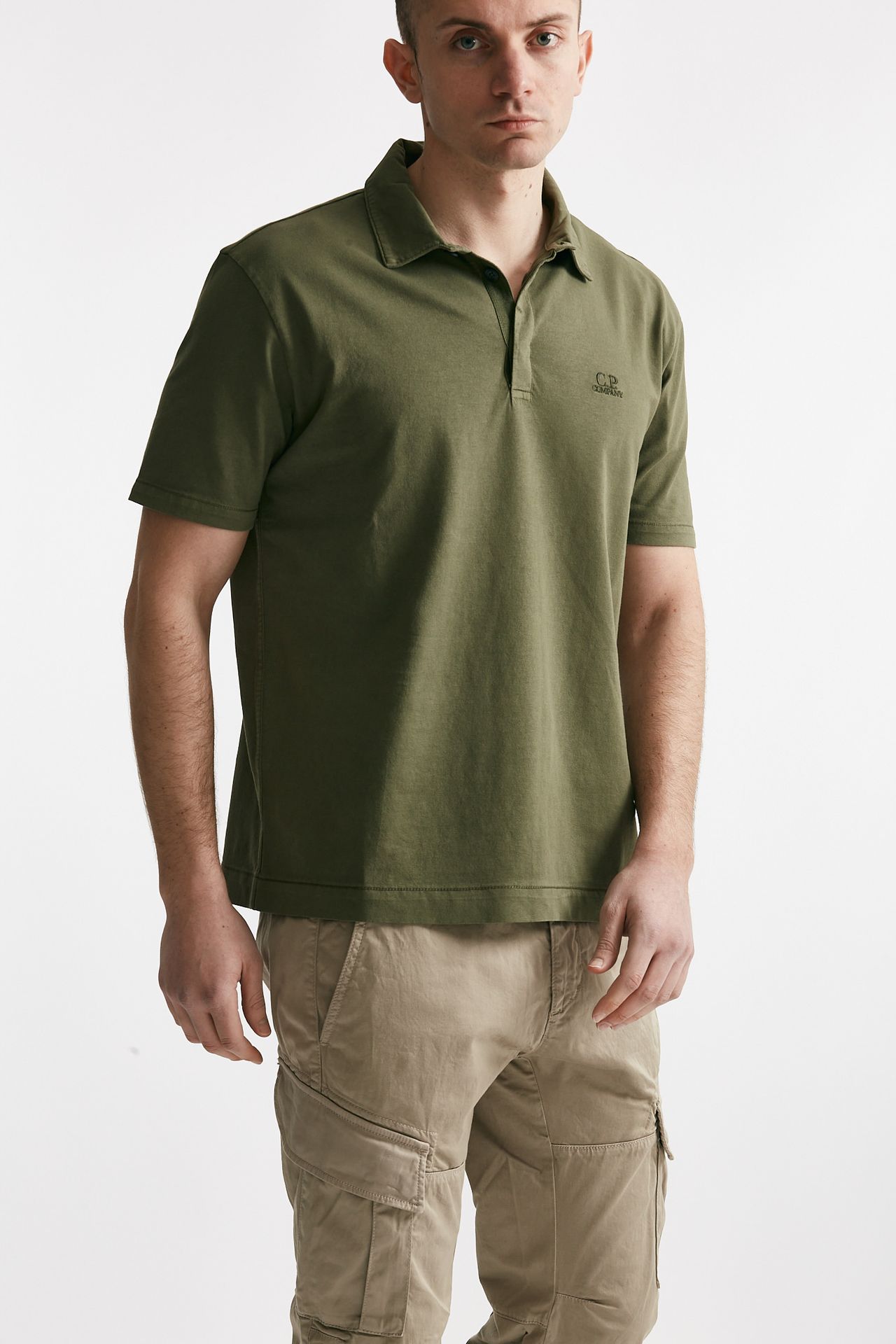 Polo in cotone LOGO POLO verde