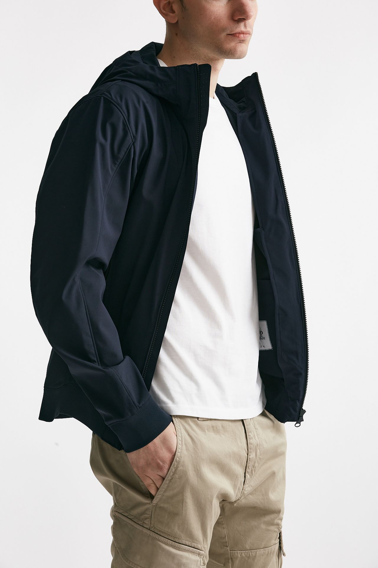 Giubbino C.P. Shell-R Hooded Jacket blu