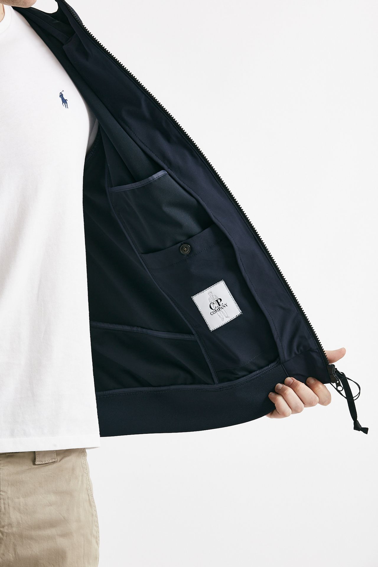 Giubbino C.P. Shell-R Hooded Jacket blu