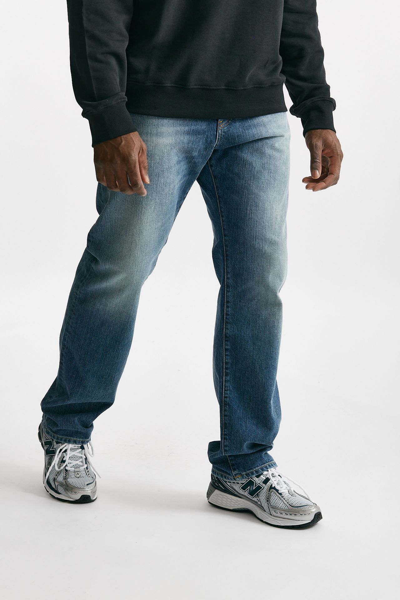 Jeans in cotone fermo BOWL chiaro
