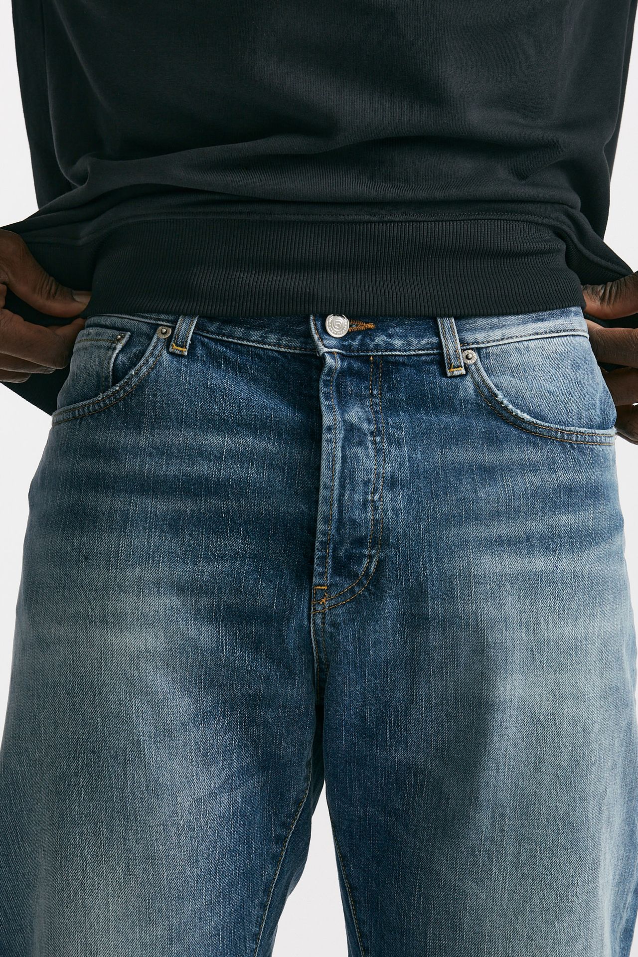 Jeans in cotone fermo BOWL chiaro