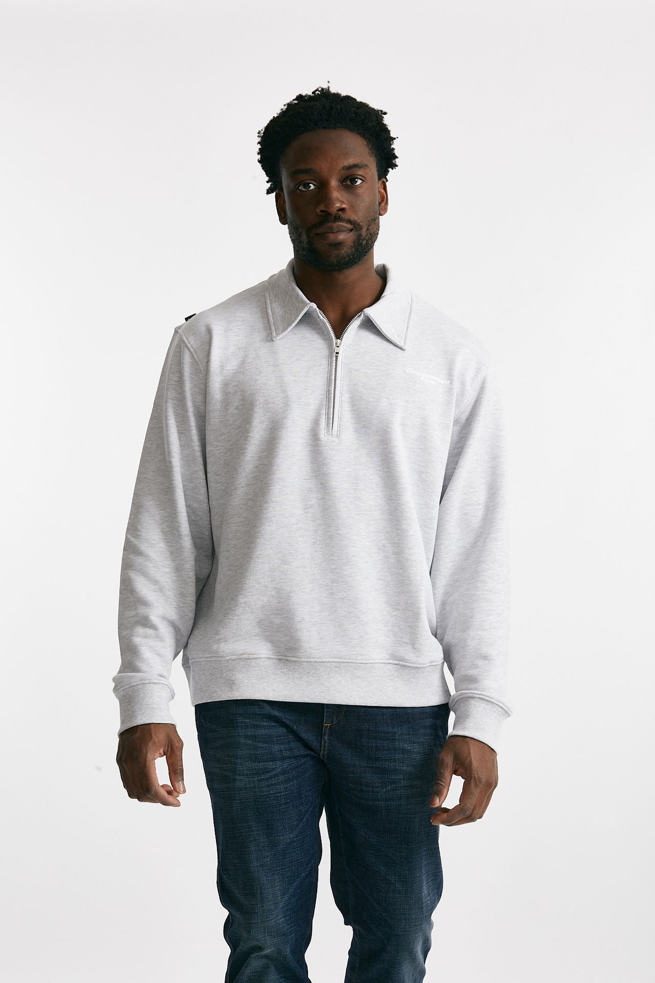 Felpa in cotone grigio