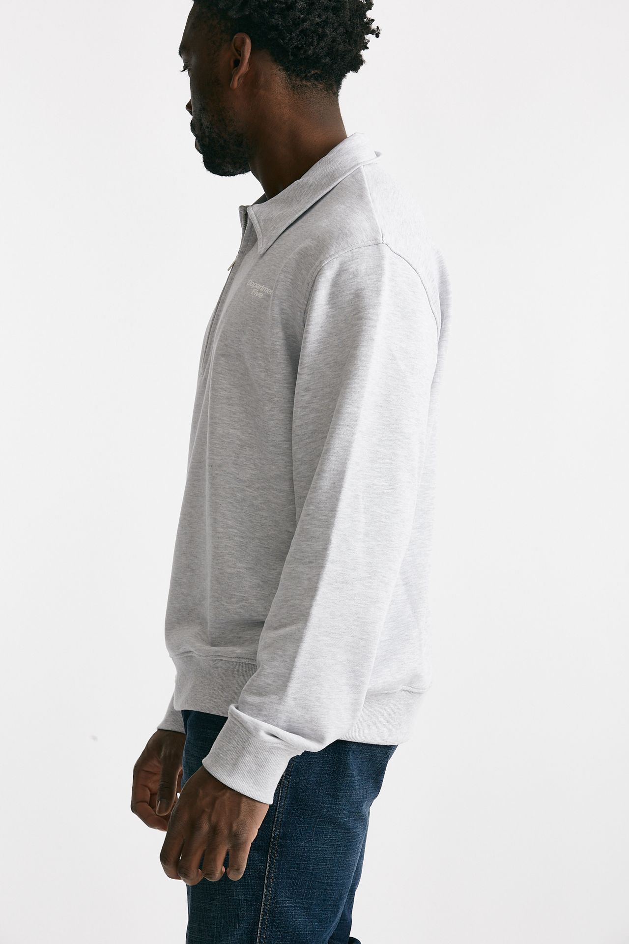 Felpa in cotone grigio