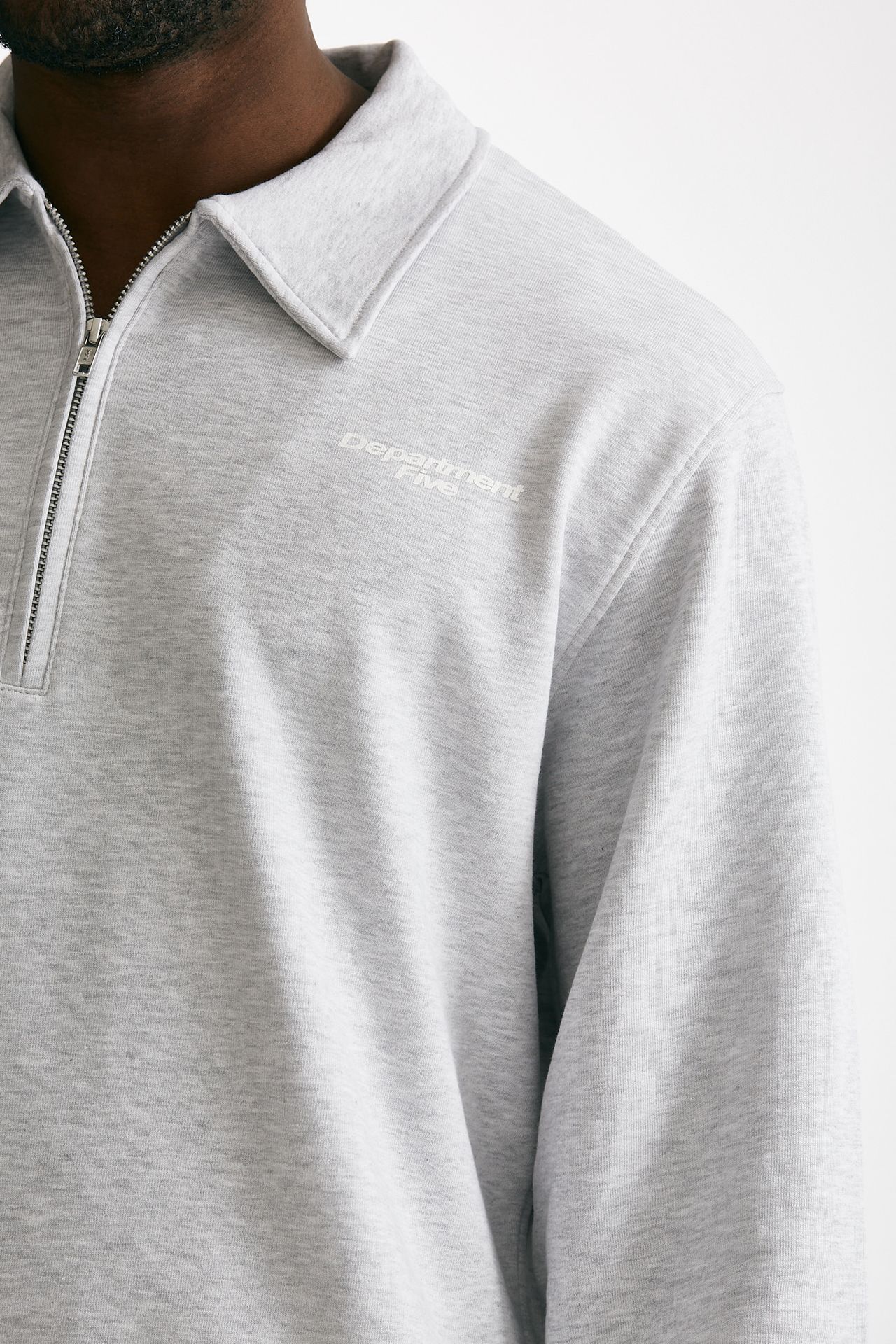 Felpa in cotone grigio