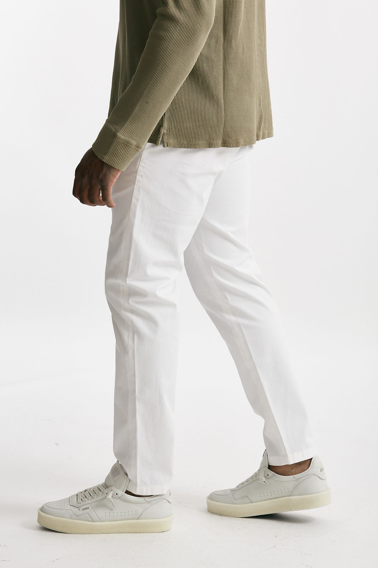 Pantalone PRINCE in cotone stretch  bianco
