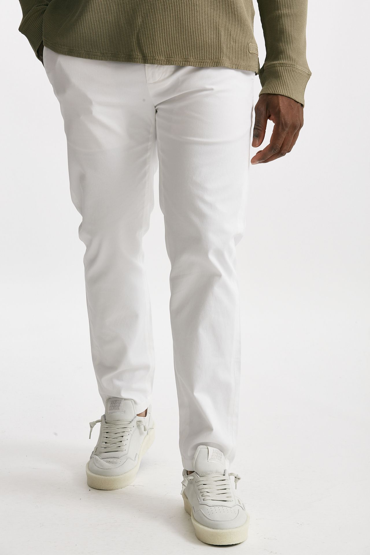 Pantalone PRINCE in cotone stretch  bianco