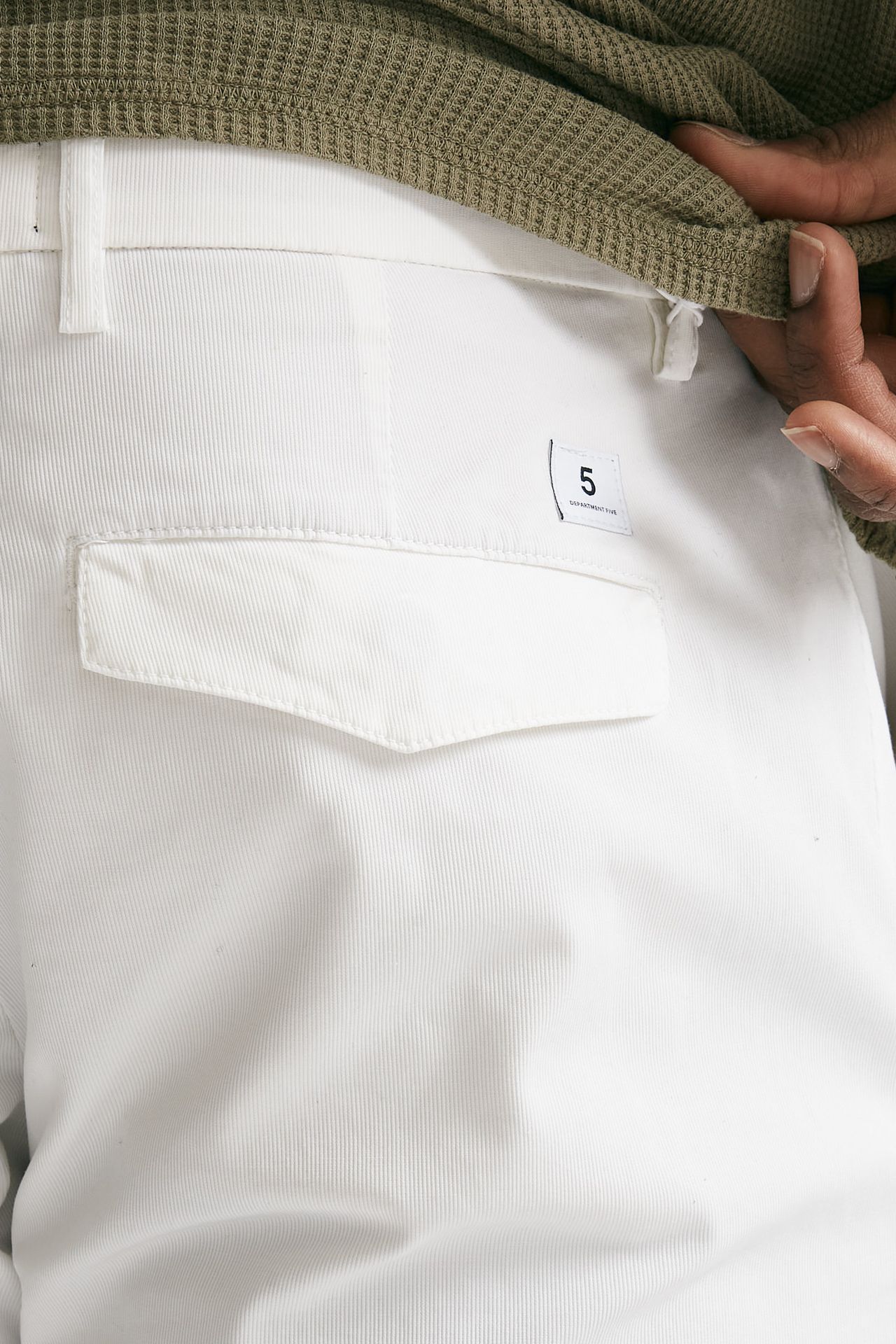 Pantalone PRINCE in cotone stretch  bianco