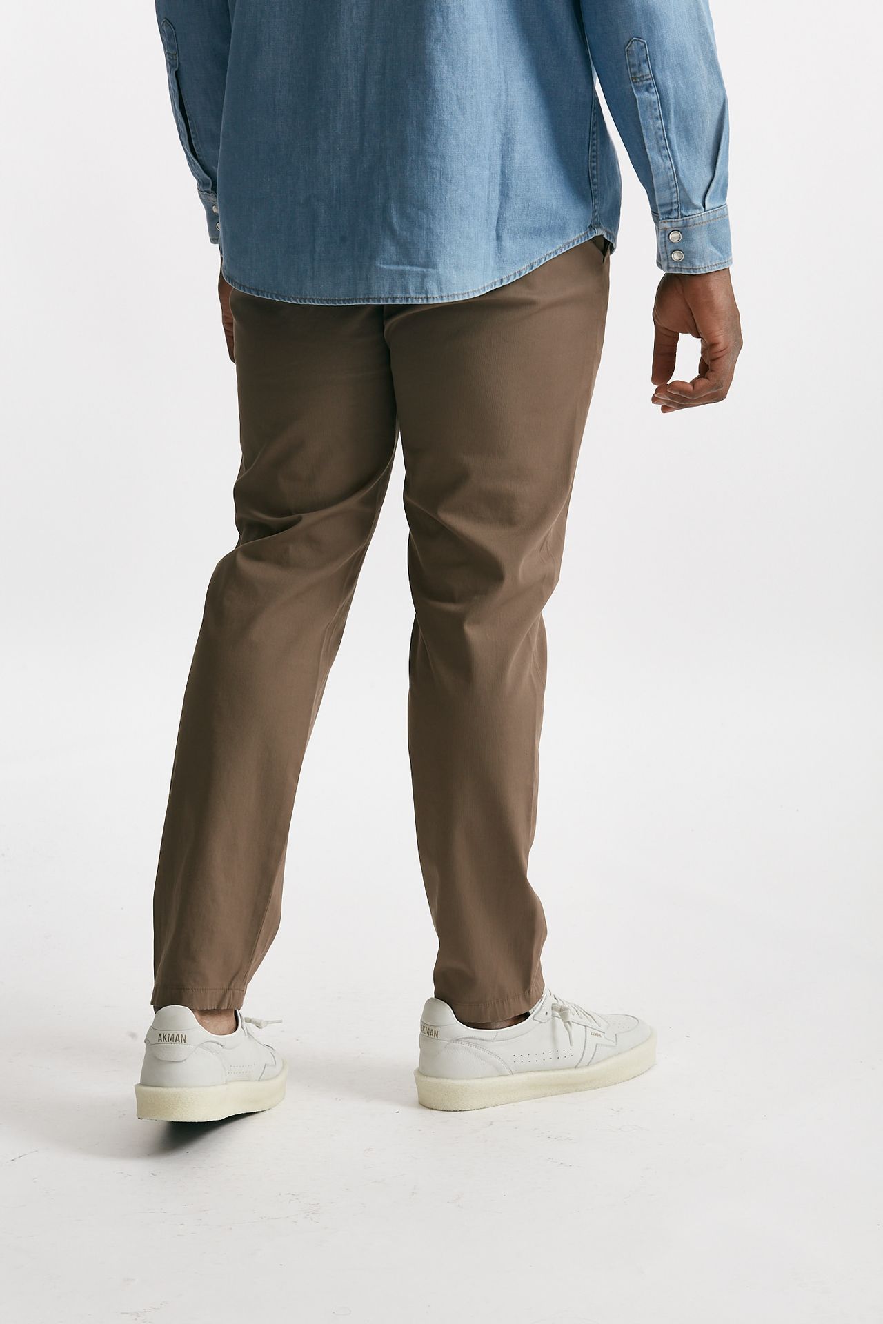 Pantalone PRINCE in cotone stretch nocciola
