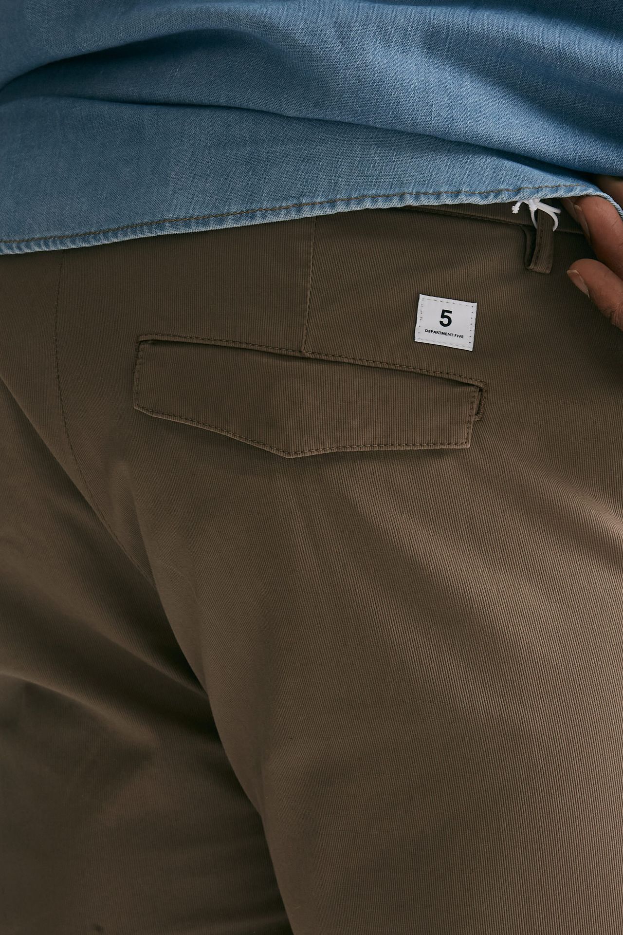 Pantalone PRINCE in cotone stretch nocciola