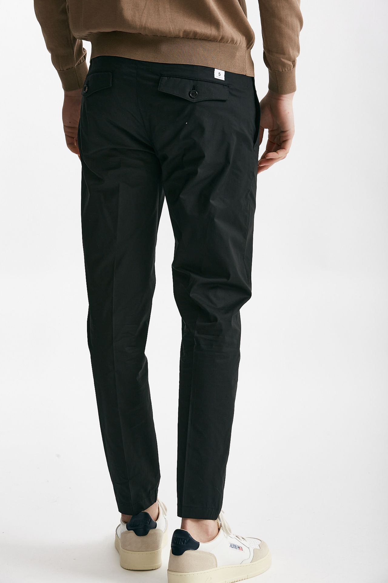 Pantalone in cotone stretch PRINCE PENCES nero