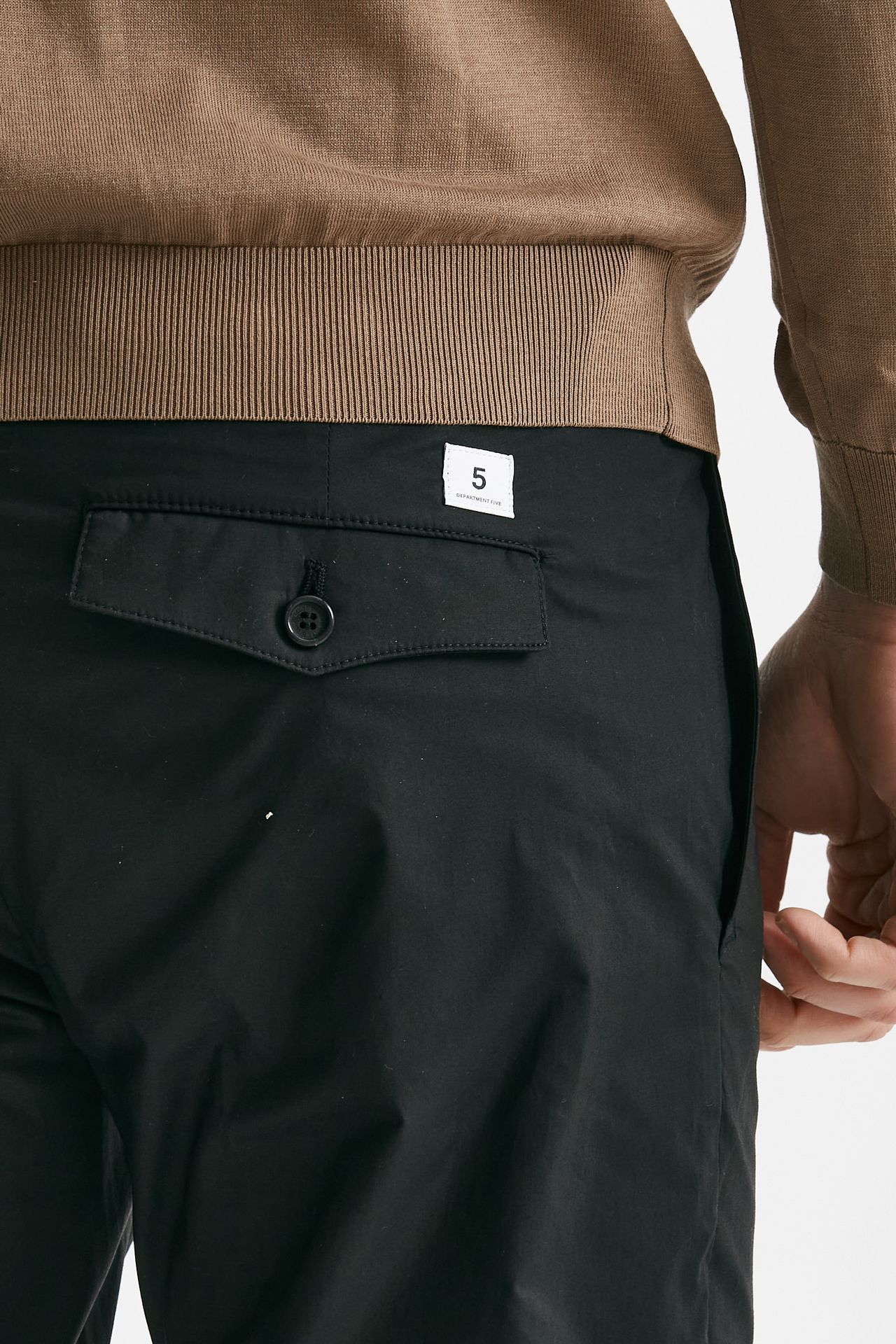Pantalone in cotone stretch PRINCE PENCES nero