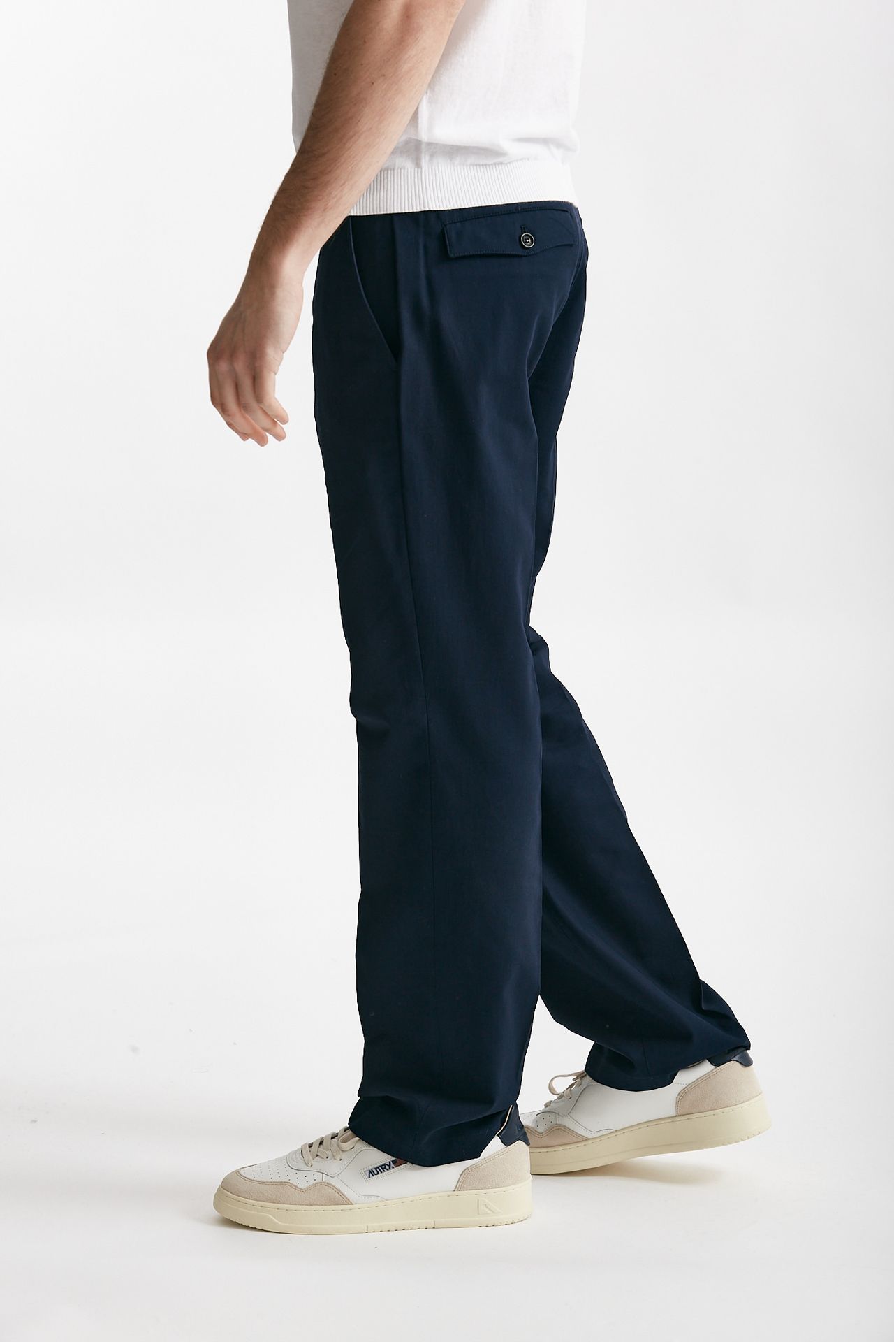 Pantalone in cotone fermo WARREN blu