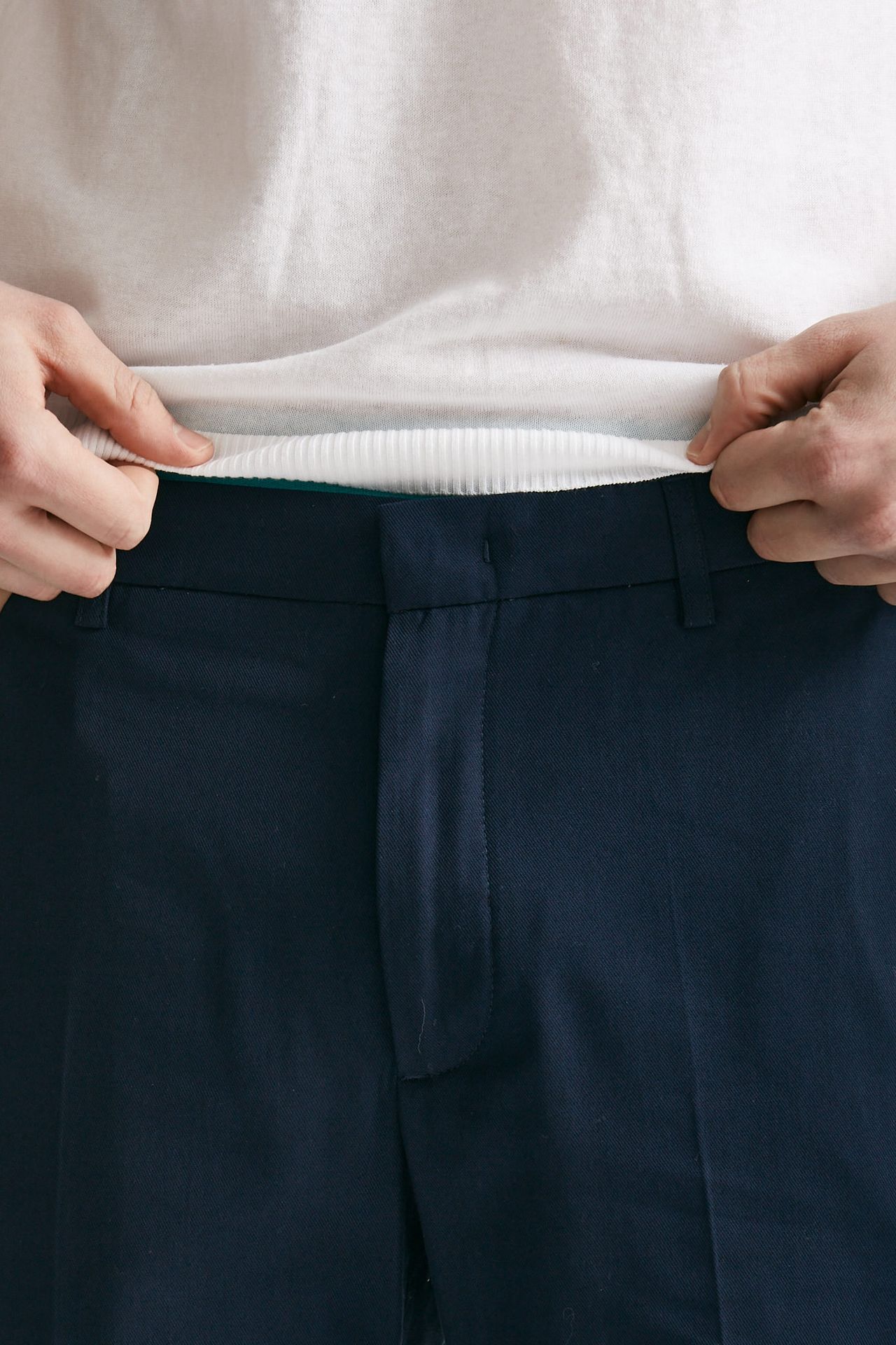 Pantalone in cotone fermo WARREN blu