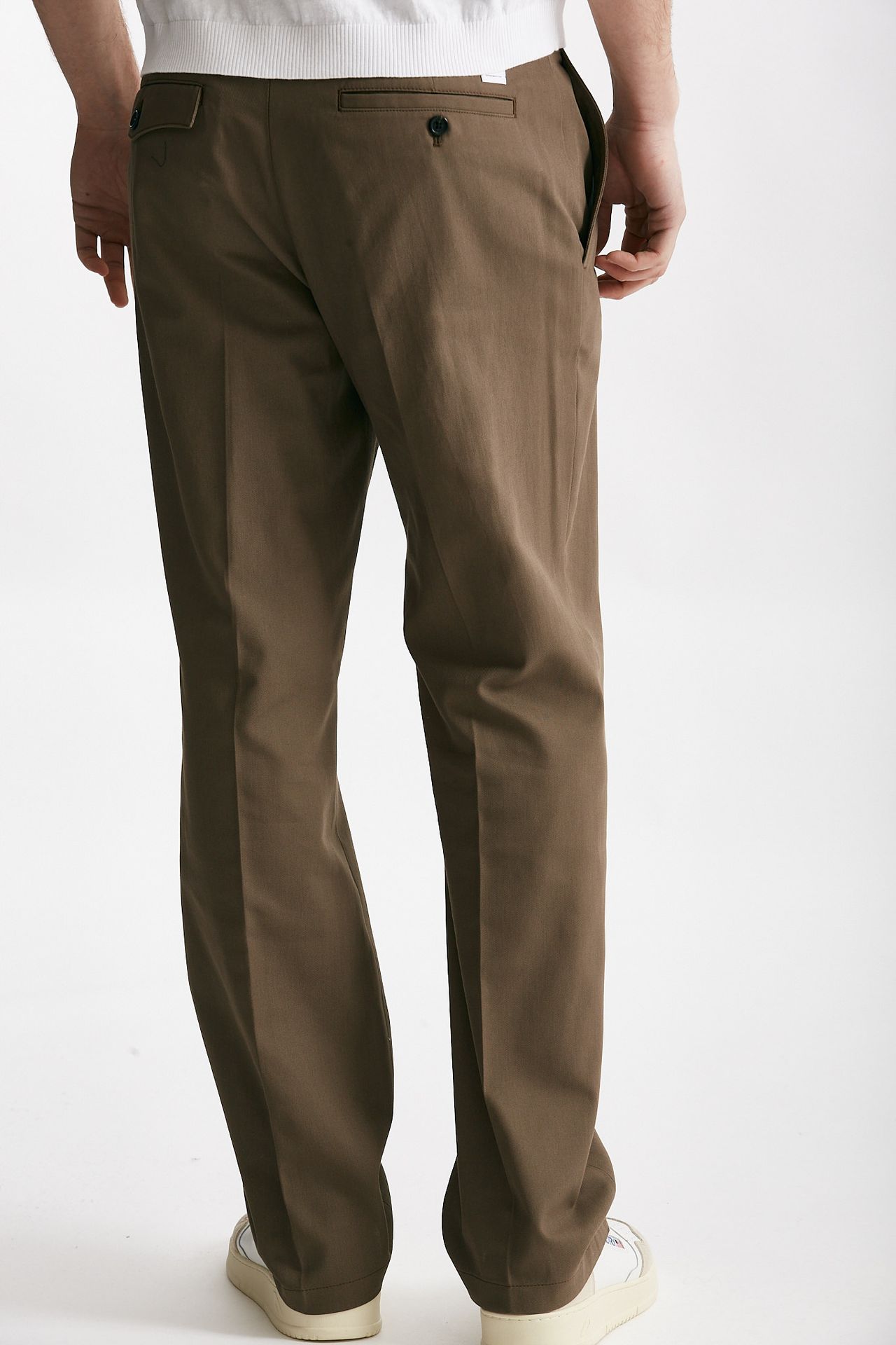 Pantalone in cotone fermo WARREN noce
