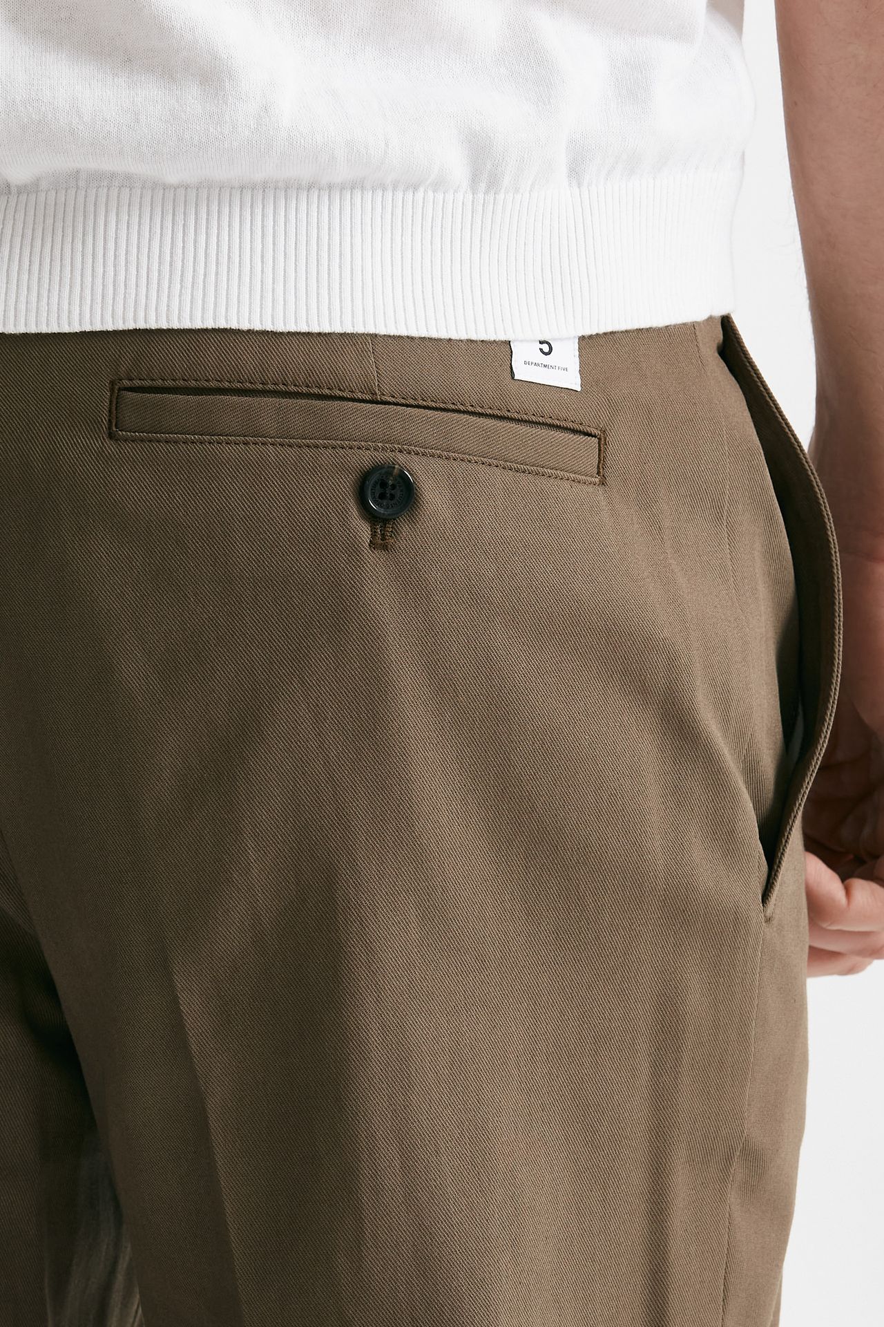 Pantalone in cotone fermo WARREN noce