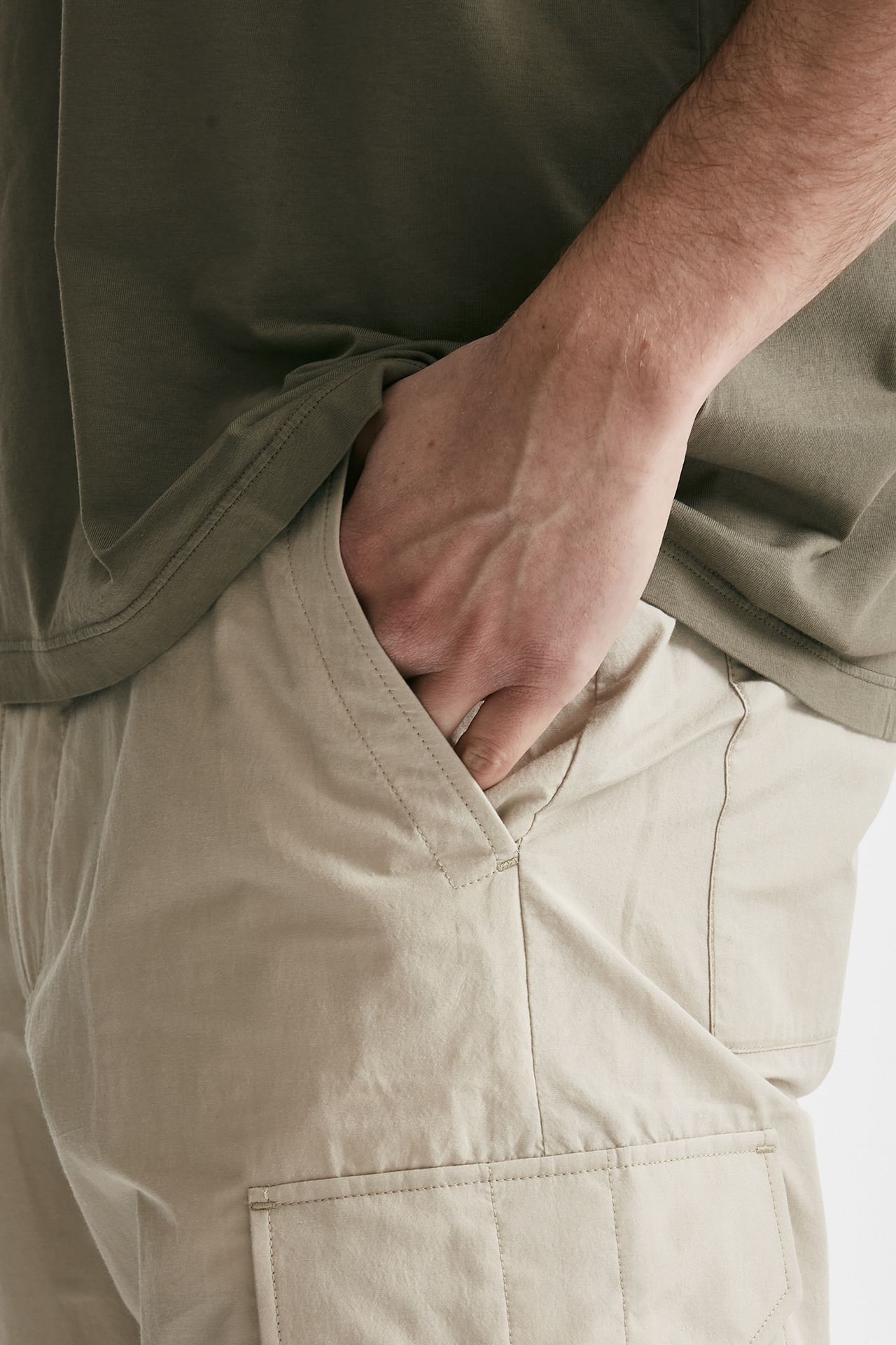 Pantalone cargo cotone e poliestere FLEET beige