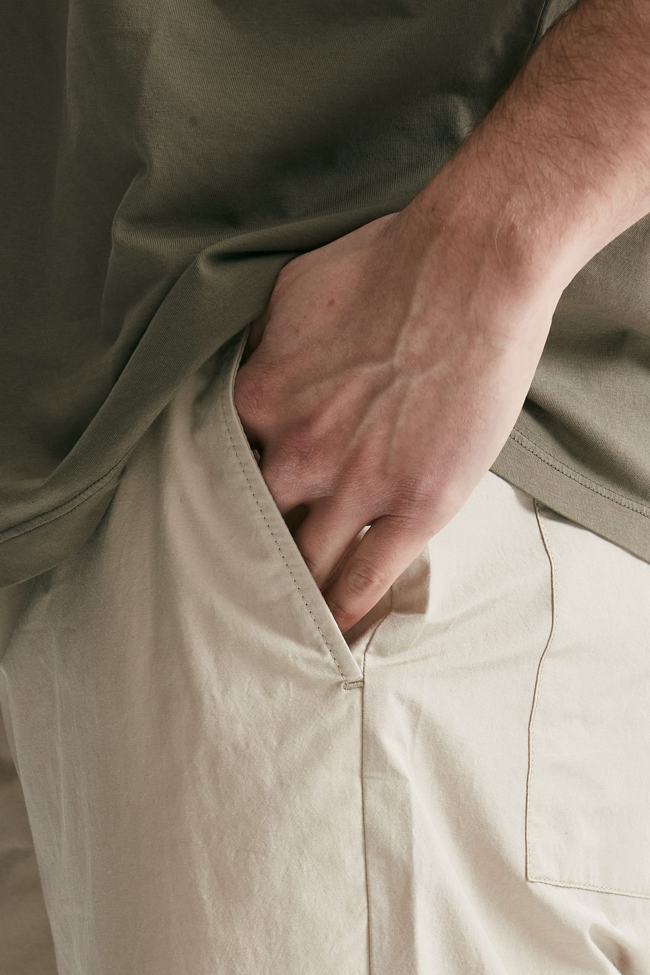 Pantalone in cotone e poliestere INIGO beige