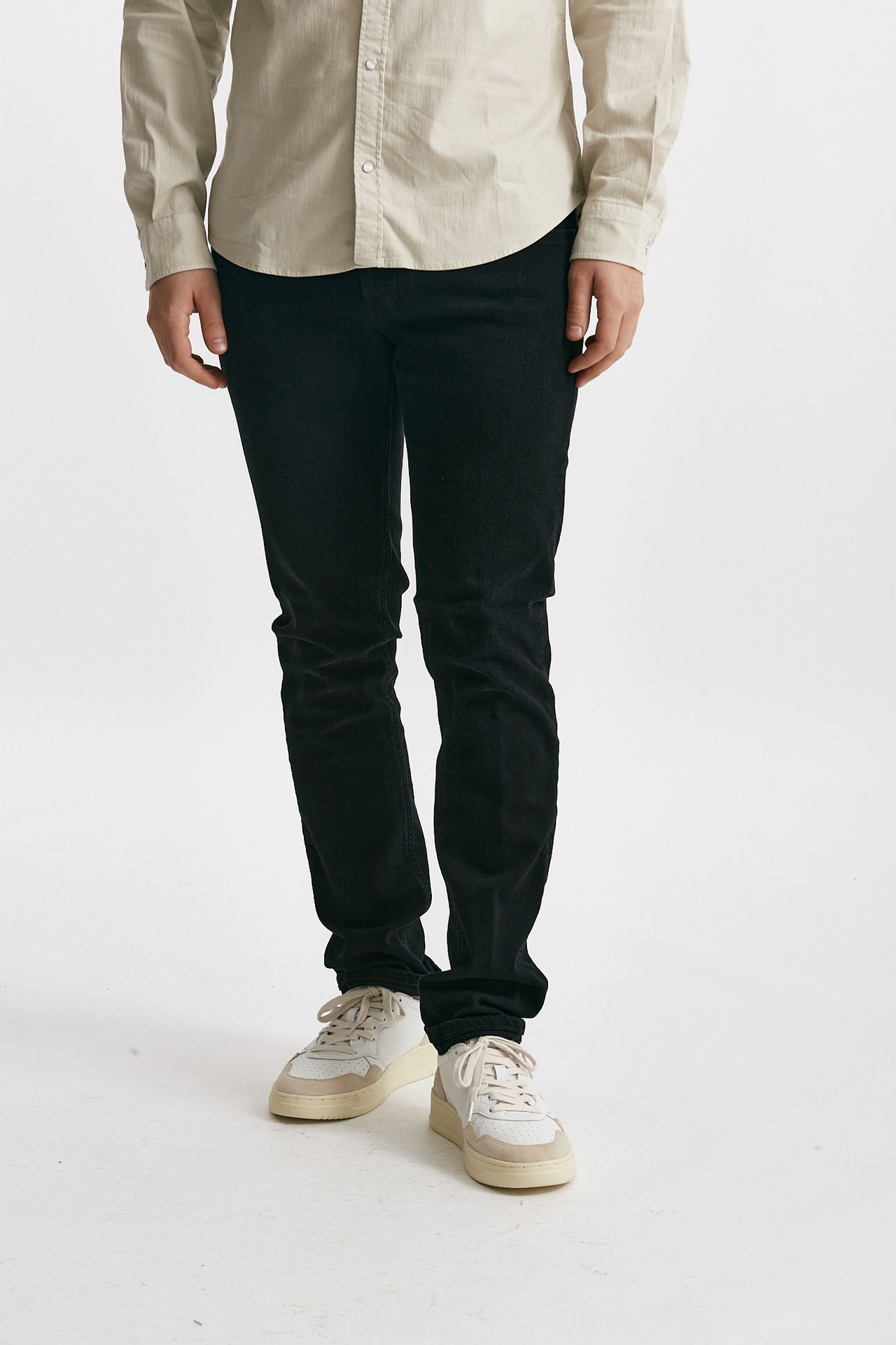 Jeans GEORGE stretch stone washed nero