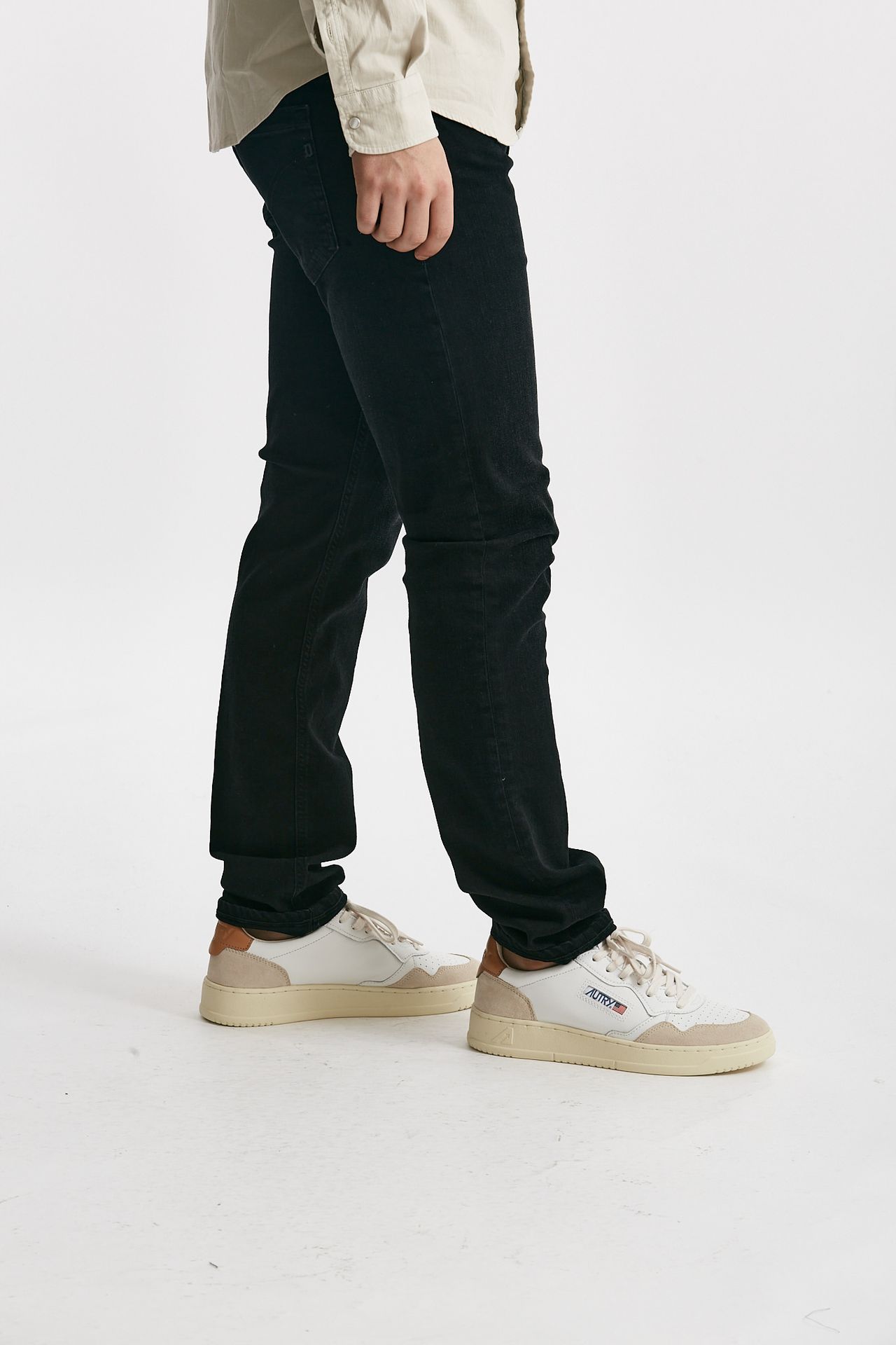 Jeans GEORGE stretch stone washed nero