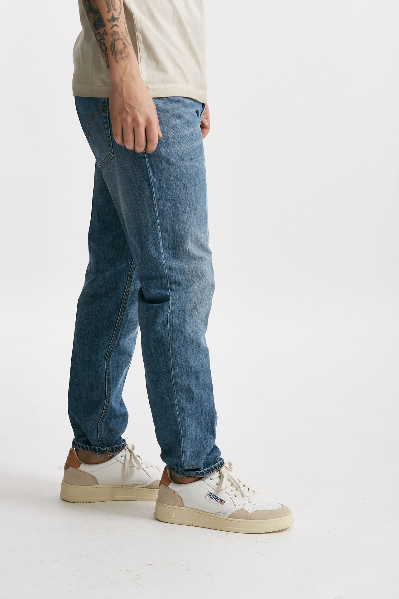 Jeans BRIGHTON lavaggio chiaro cotone fermo