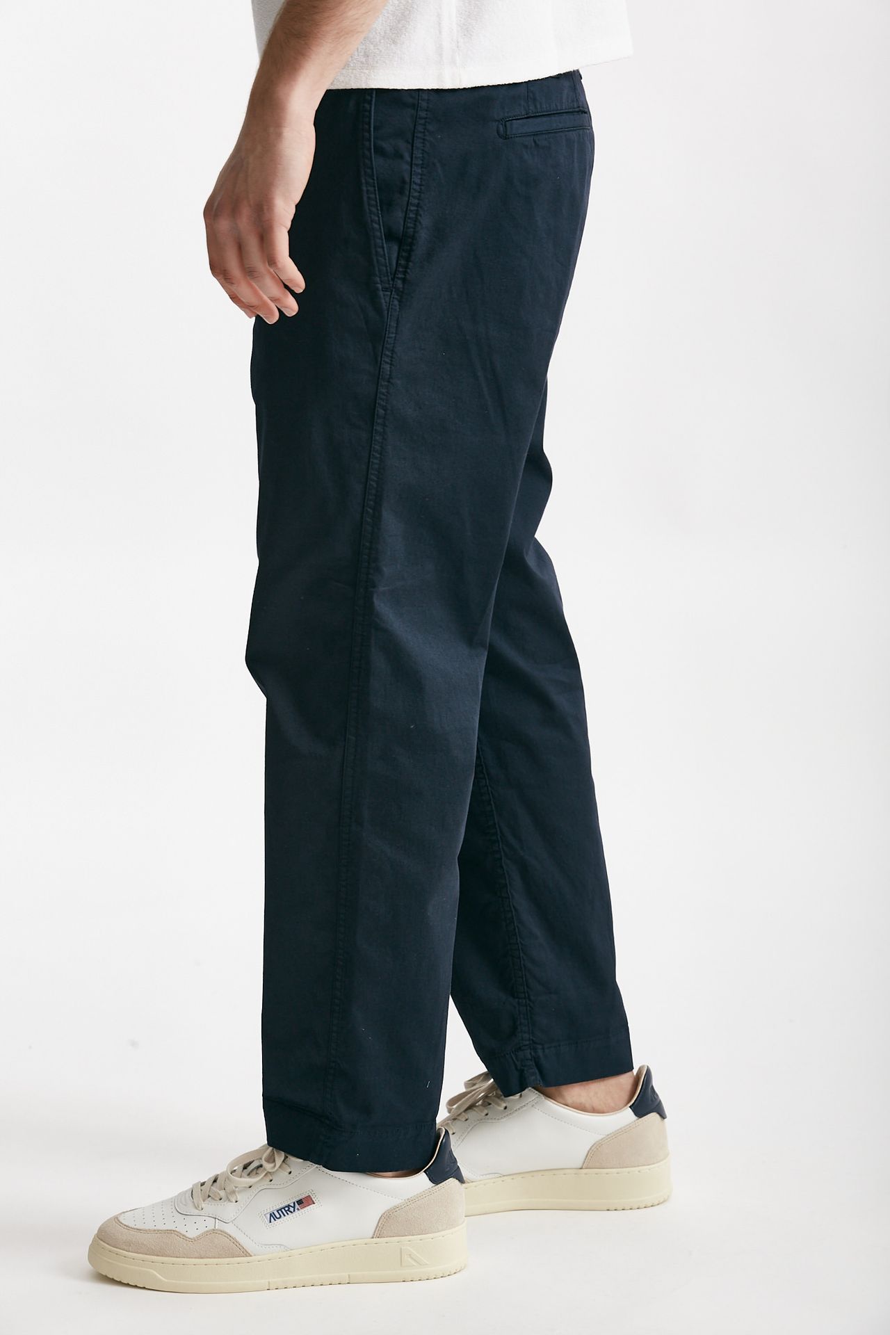 Pantalone in cotone stretch ZYAN blu