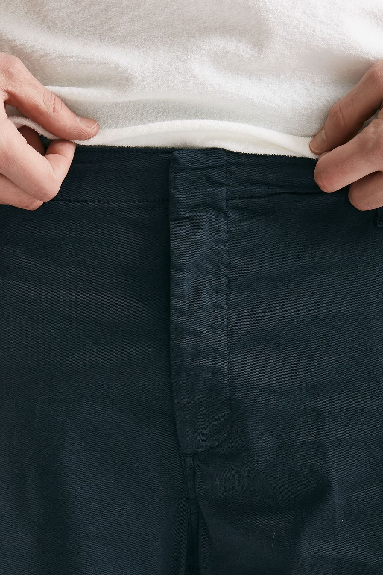 Pantalone in cotone stretch ZYAN blu