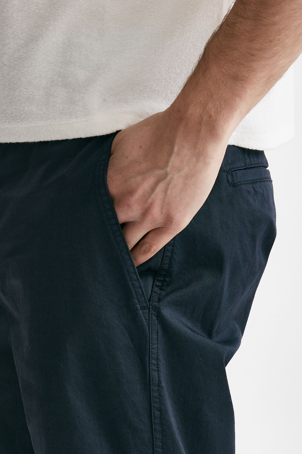Pantalone in cotone stretch ZYAN blu