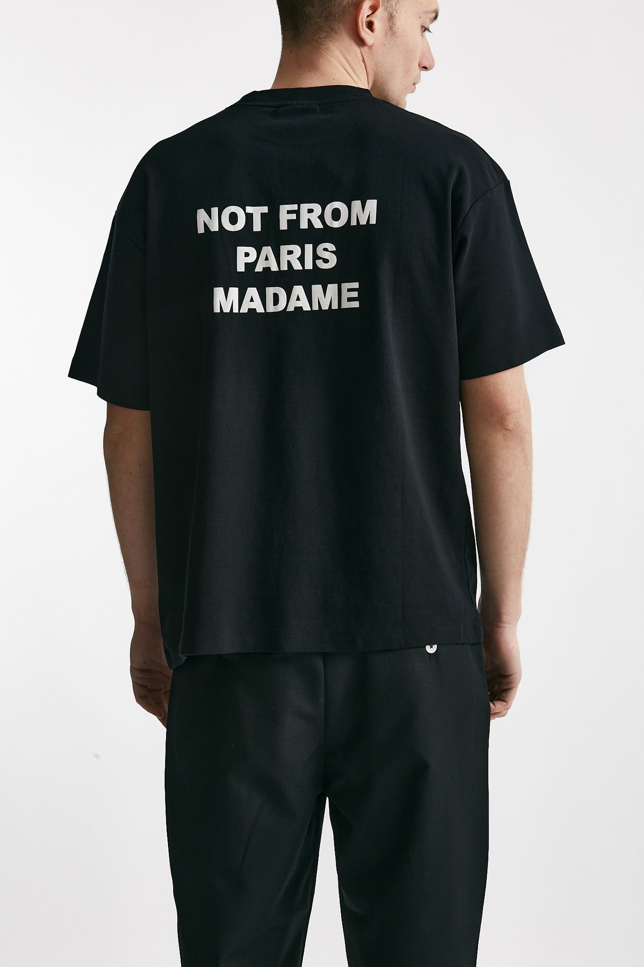 T-shirt SLOGAN in cotone nero
