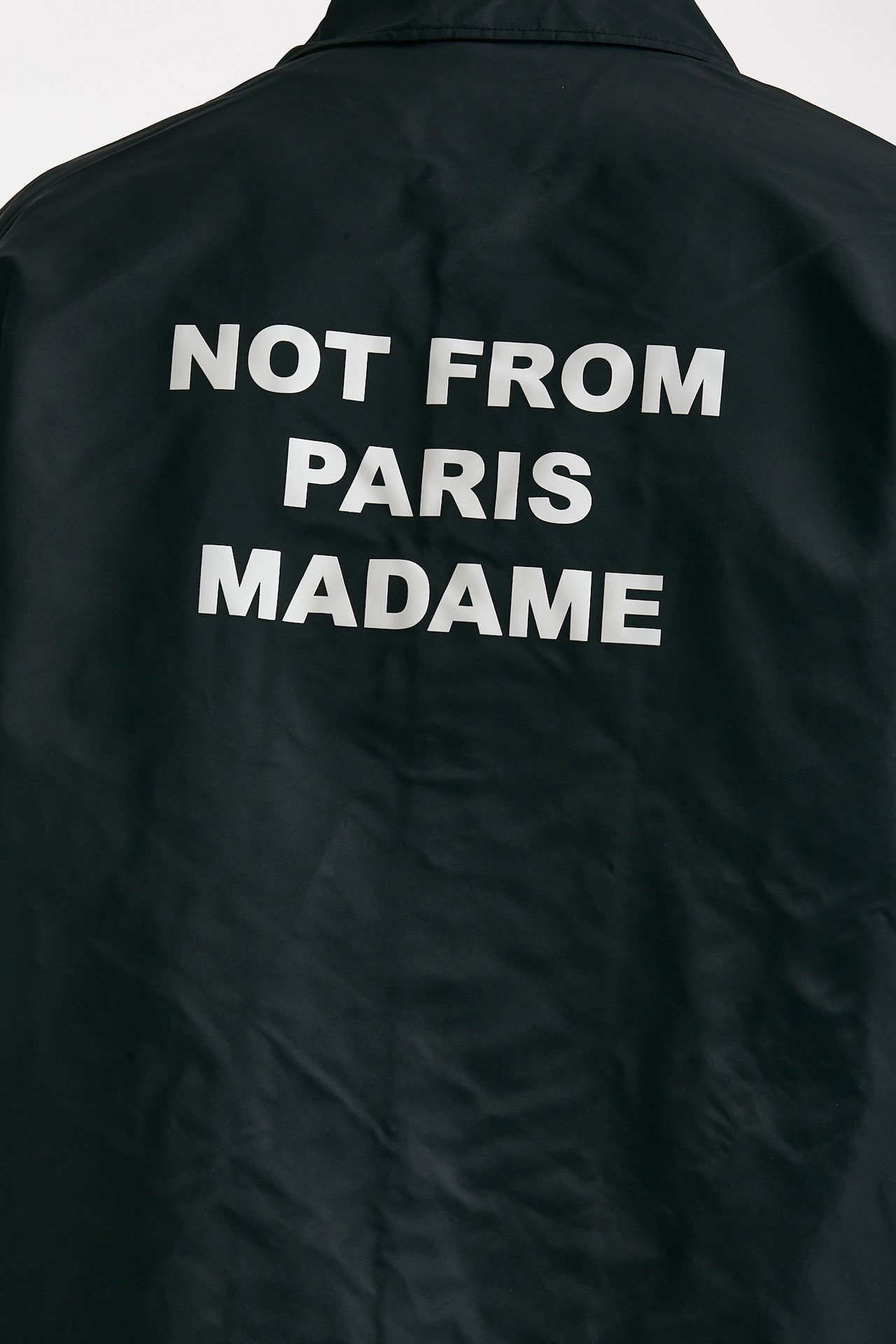 Giubbino SLOGAN in nylon nero