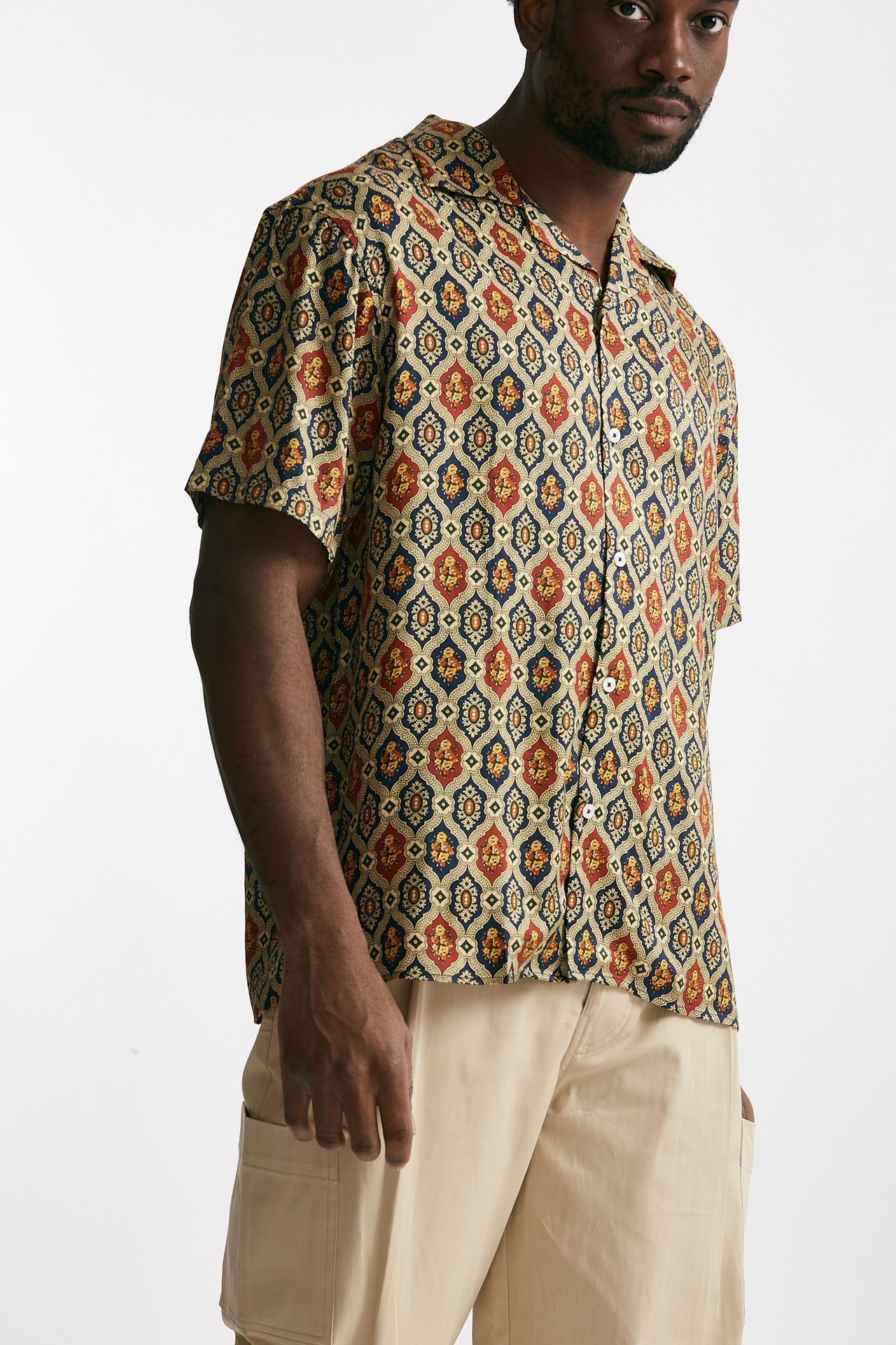 Camicia in viscosa multicolor