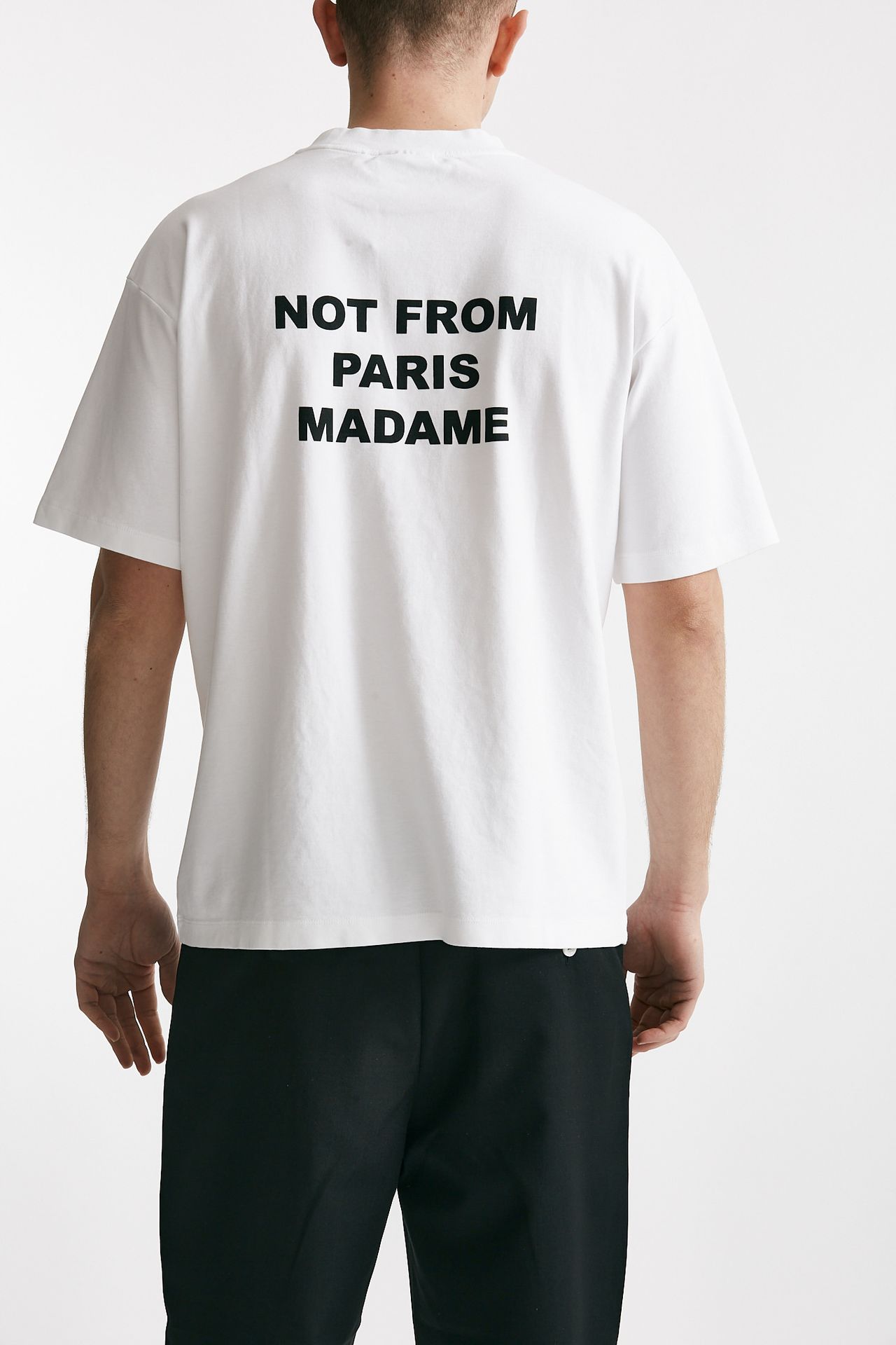 T-shirt SLOGAN in cotone bianco