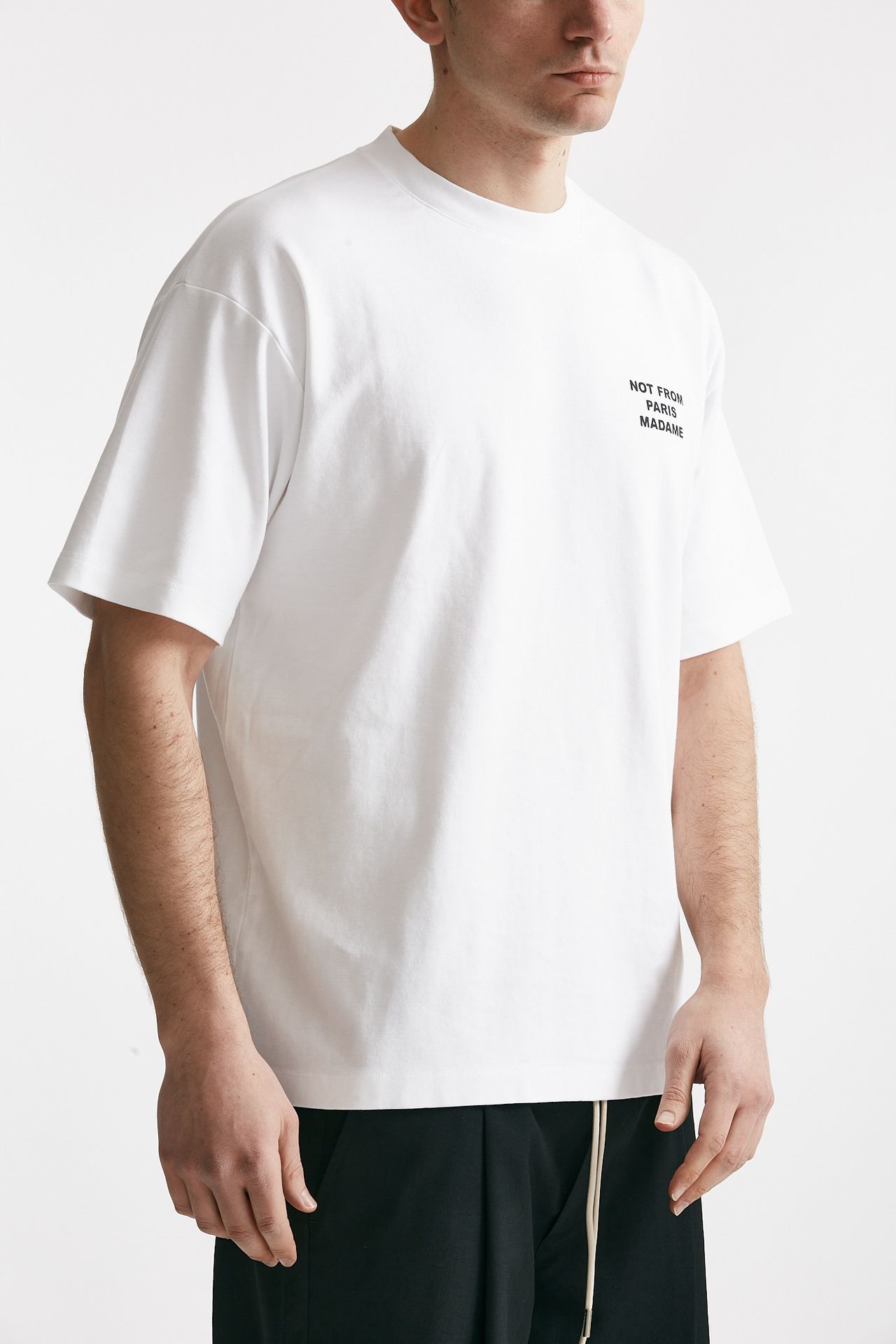 T-shirt SLOGAN in cotone bianco