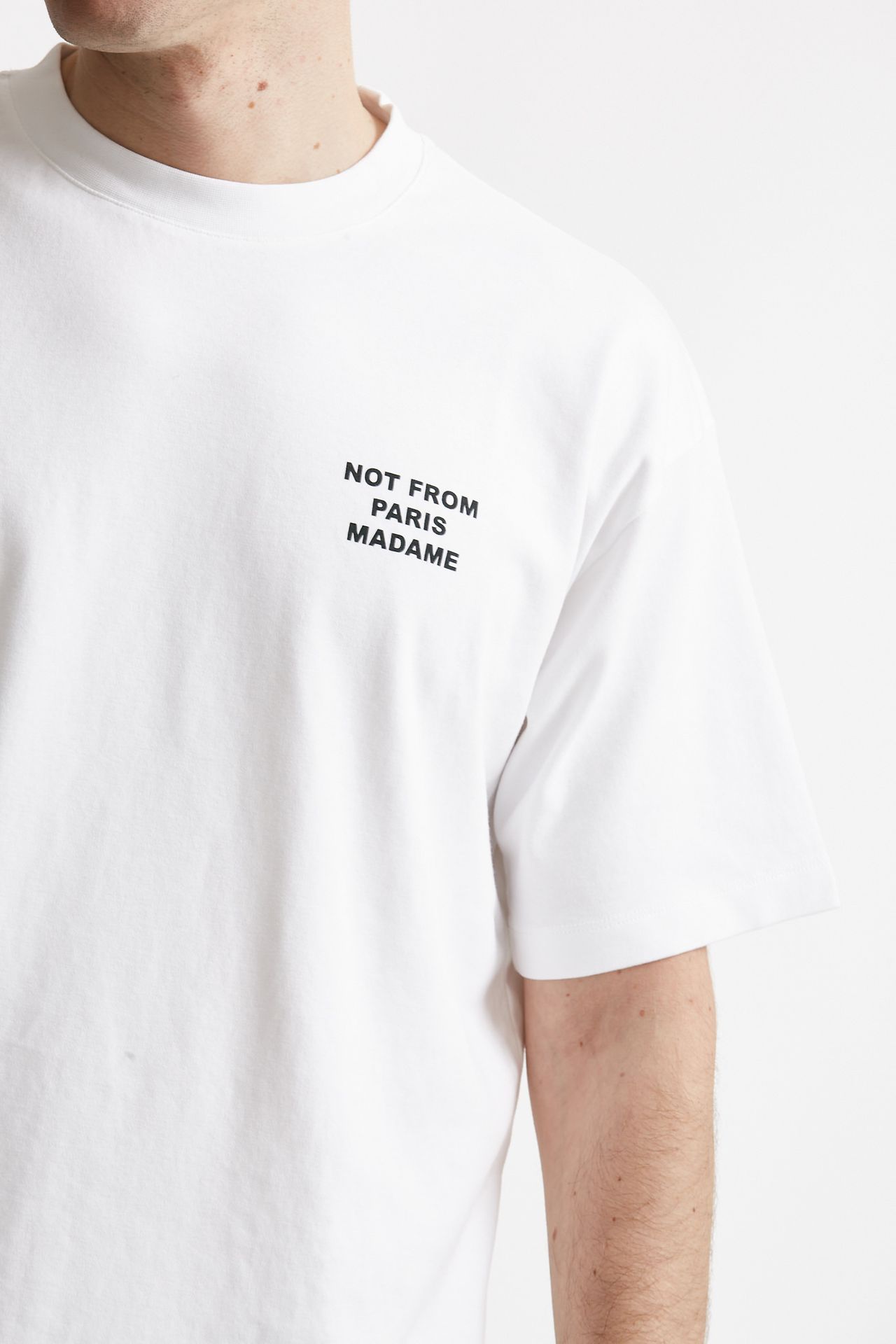 T-shirt SLOGAN in cotone bianco