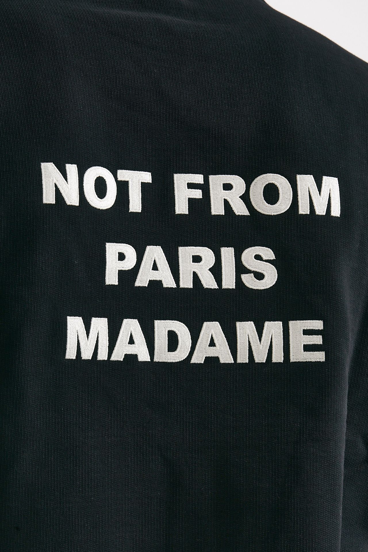 Felpa SLOGAN  in cotone nero