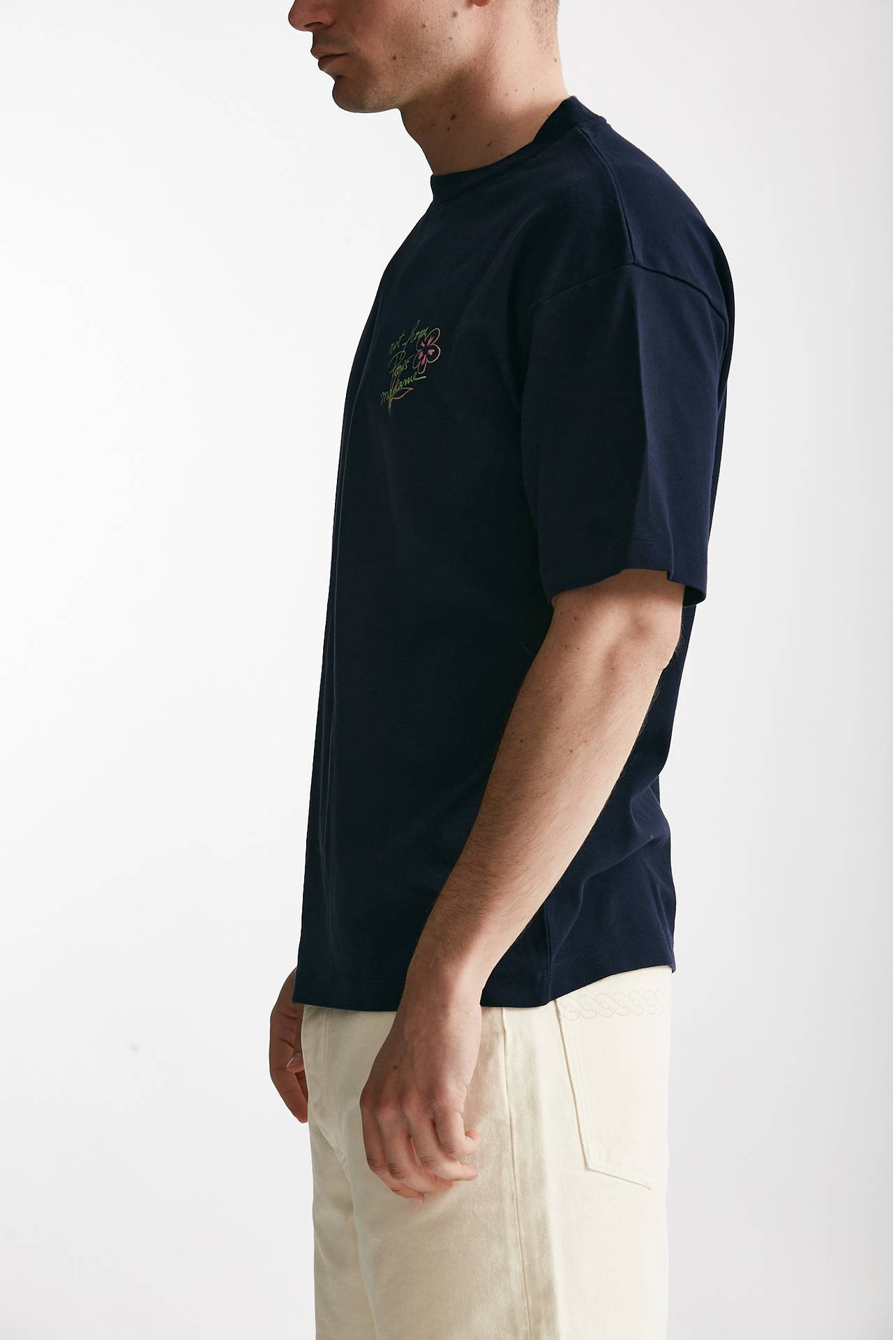 T-shirt in cotone blu