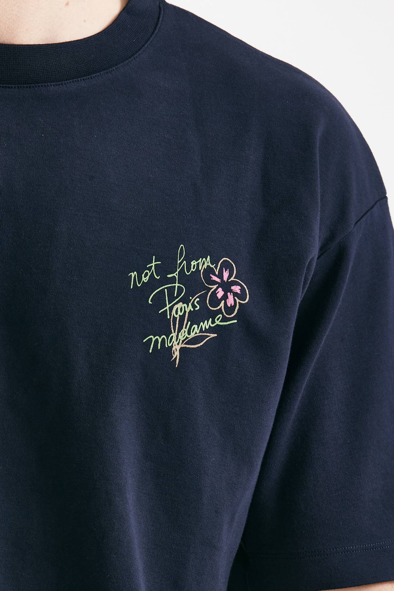T-shirt in cotone blu