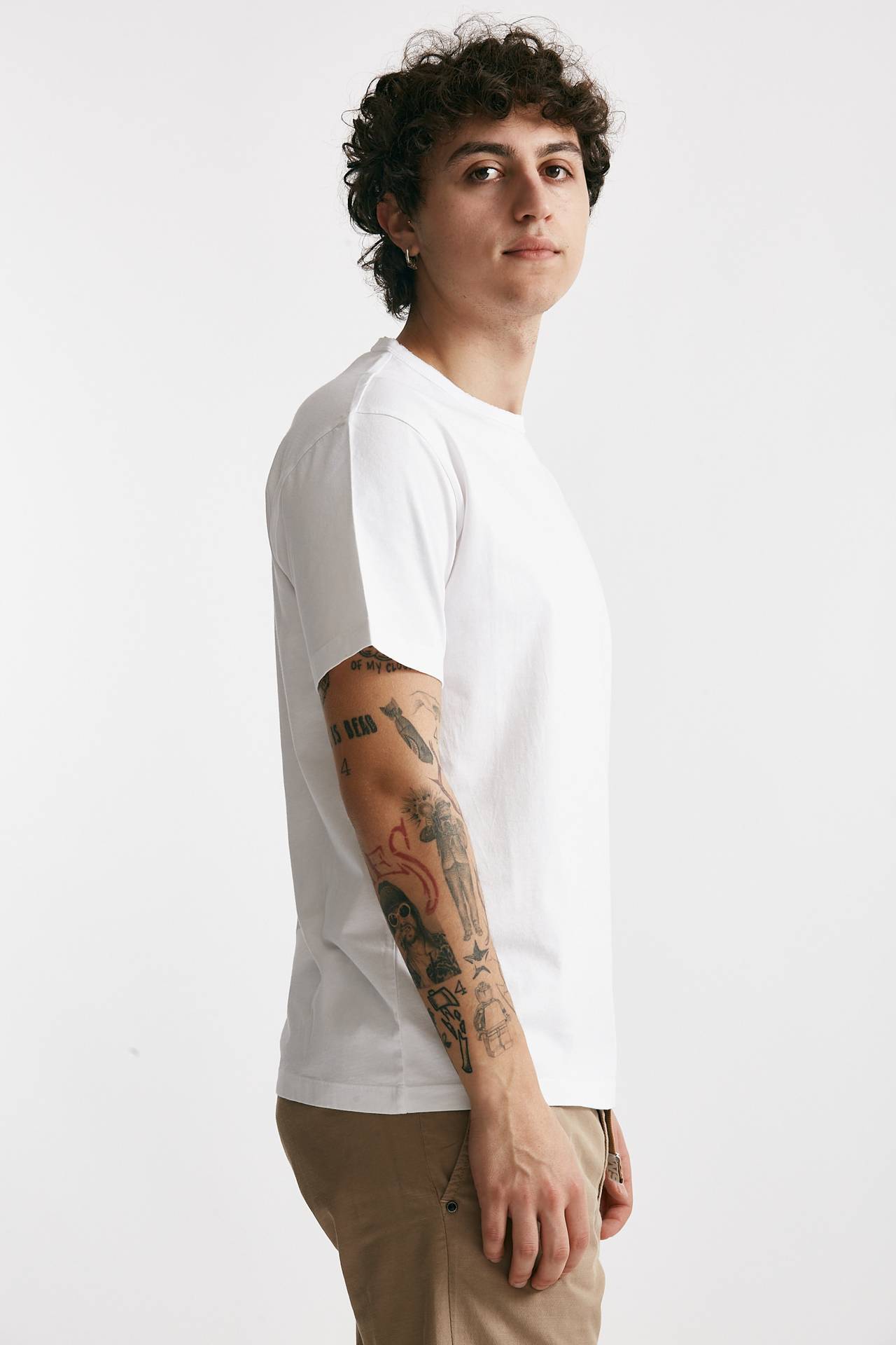T-shirt in cotone bianco 