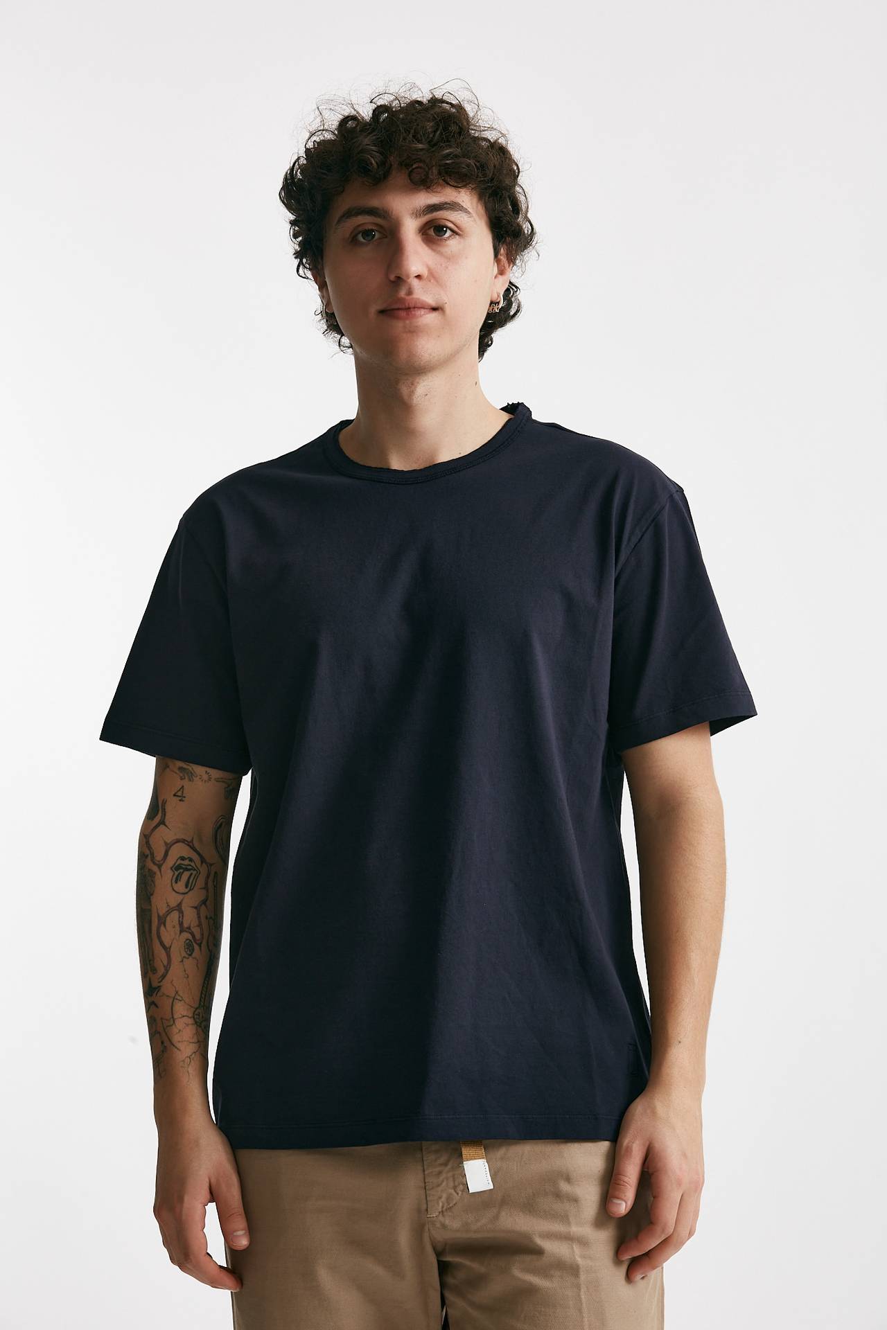 T-shirt in cotone blu