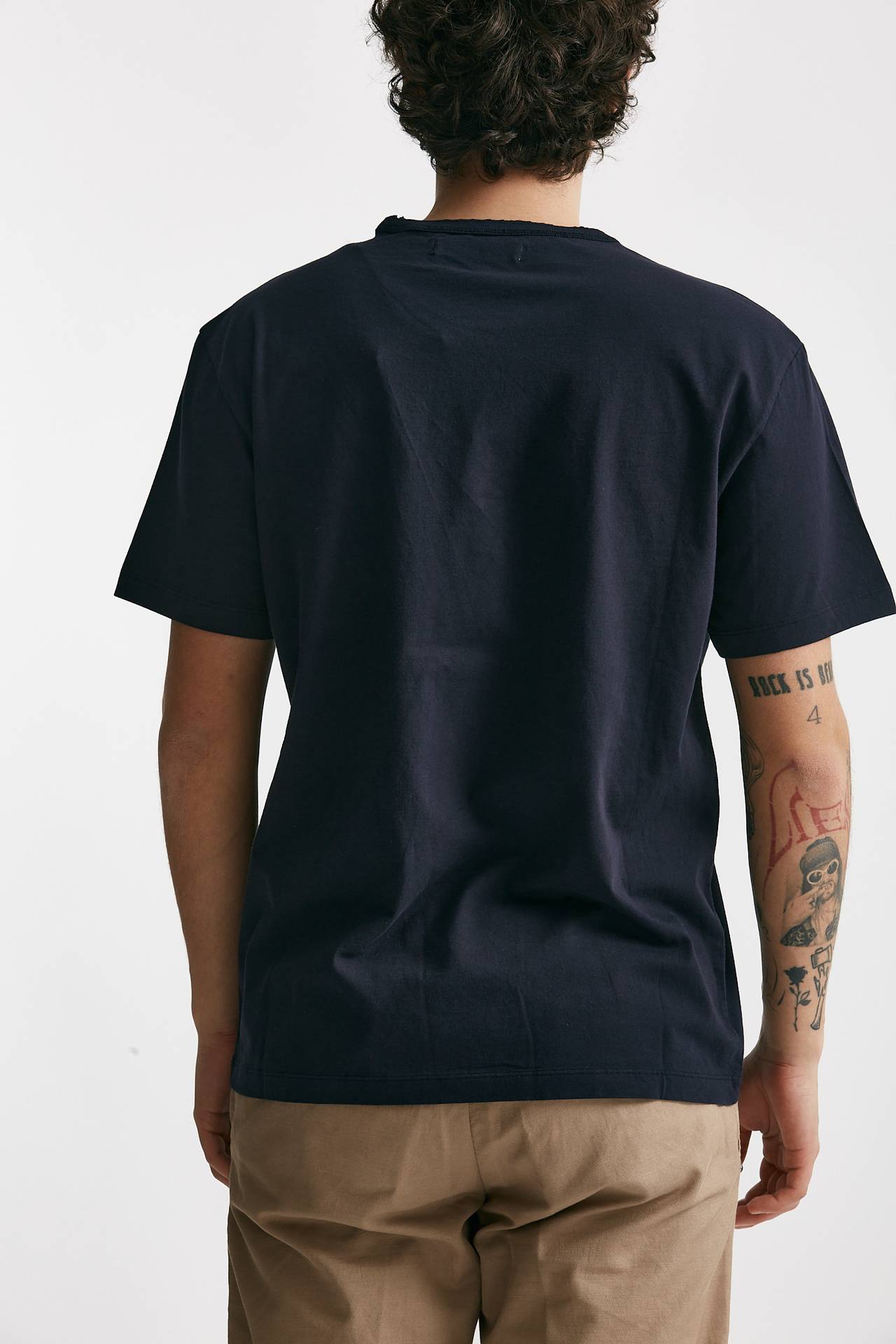 T-shirt in cotone blu 