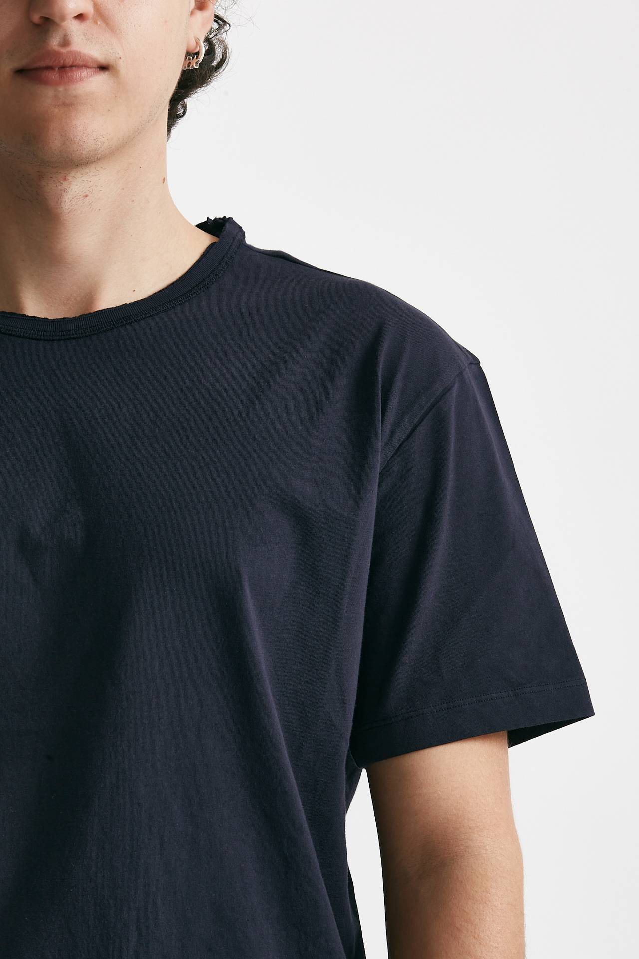 T-shirt in cotone blu 