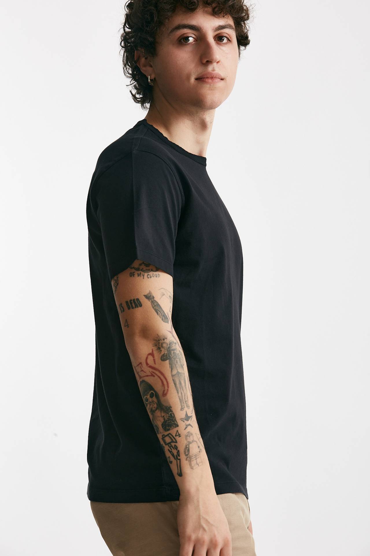 T-shirt in cotone nero 