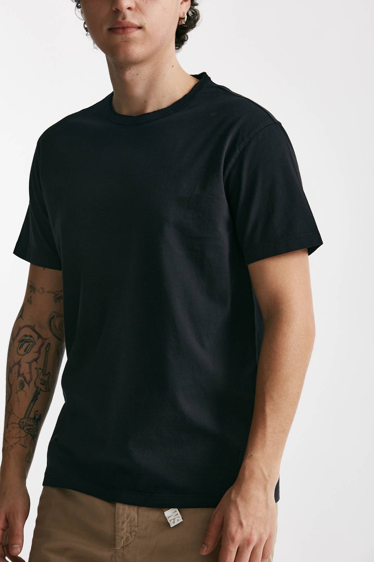 T-shirt in cotone nero 