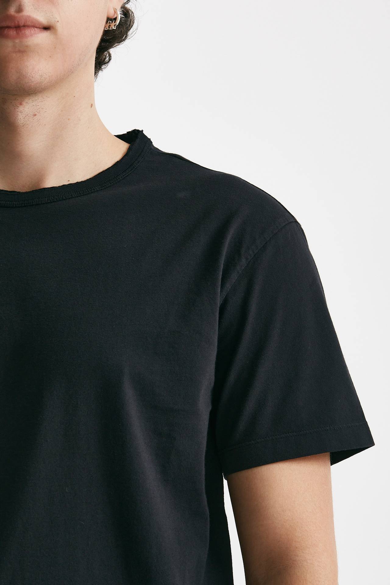 T-shirt in cotone nero 